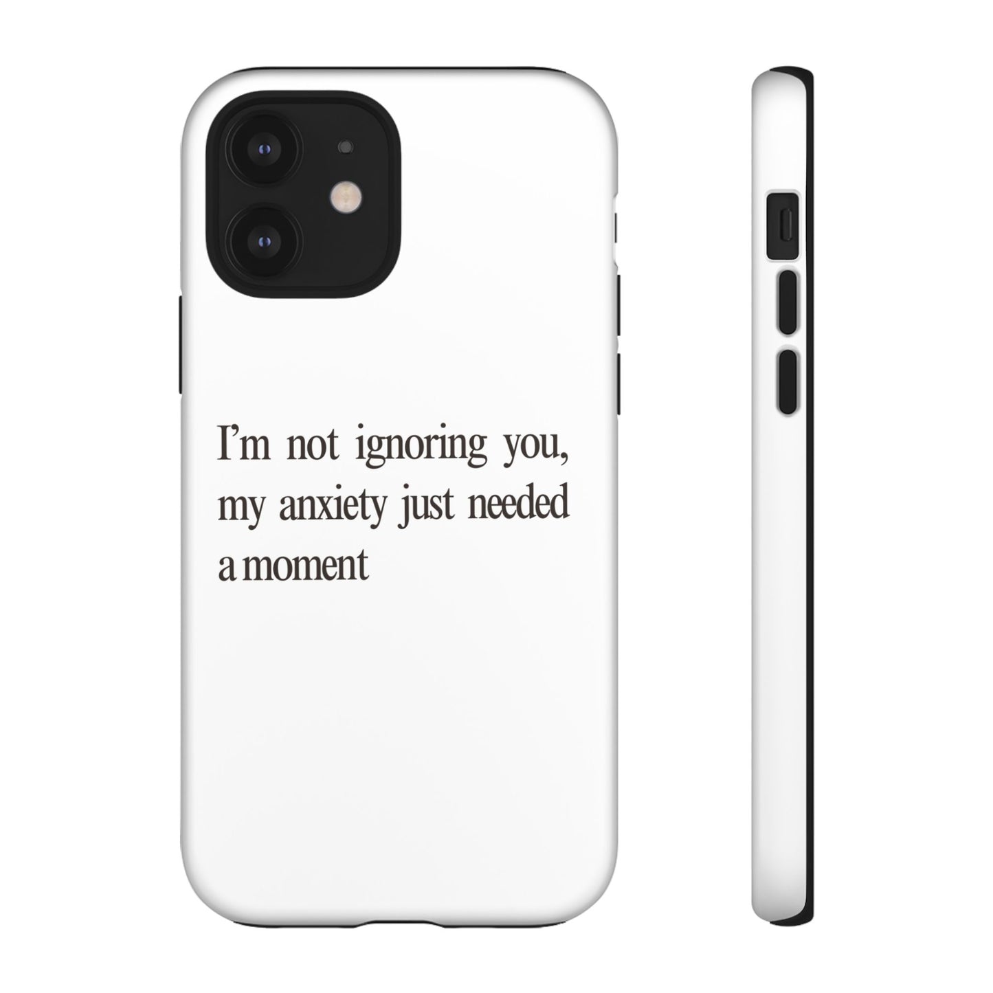 Anxiety Tough Phone Case, Stress Relief Gift, Mental Health Awareness, Protective Phone Cover, Inspirational Quote Case