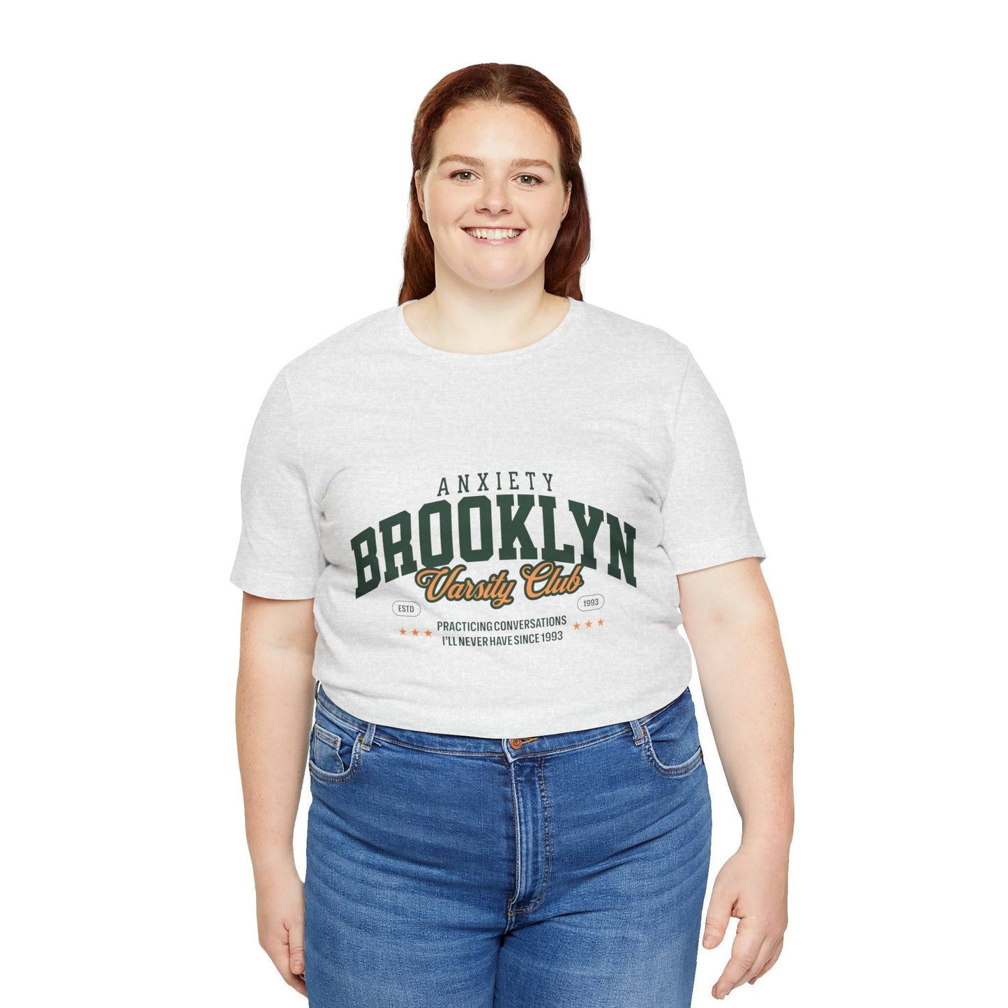 Brooklyn Anxiety Club Vintage Unisex T-Shirt | Funny Retro Graphic Tee for Everyday Comfort - Its Fine, I Am Fine
