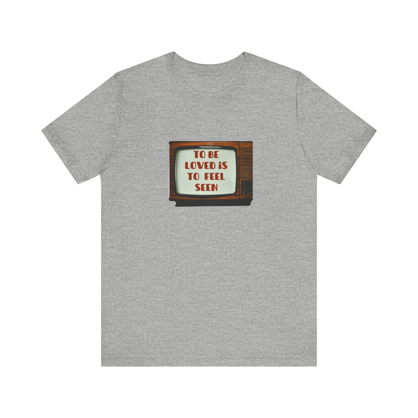 Retro Love Quote Tee, Unisex Short Sleeve Shirt, Vintage Style, Gift for Friends, Self-Love Statement T-Shirt, Casual Chic Top