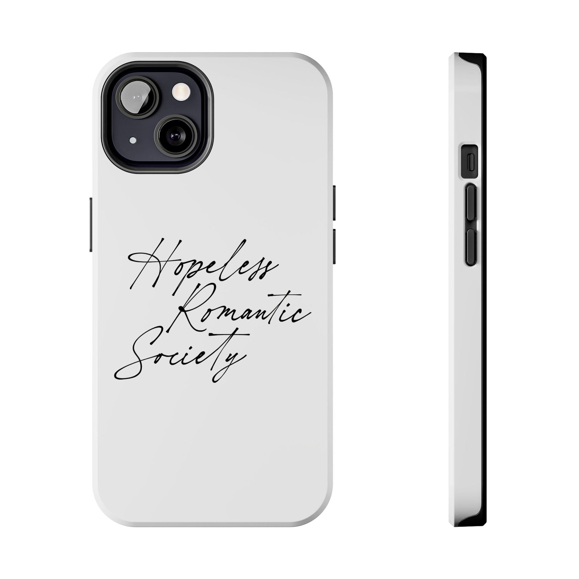 Hopeless Romantic Tough Phone Cases - Unique Gift Ideas, Valentine's Day Gift, Floral Phone Accessories, Love Quotes Cover, Protective Phone - Its Fine, I Am Fine