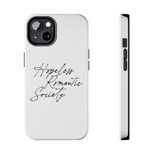 Hopeless Romantic Tough Phone Cases - Unique Gift Ideas, Valentine's Day Gift, Floral Phone Accessories, Love Quotes Cover, Protective Phone - Its Fine, I Am Fine