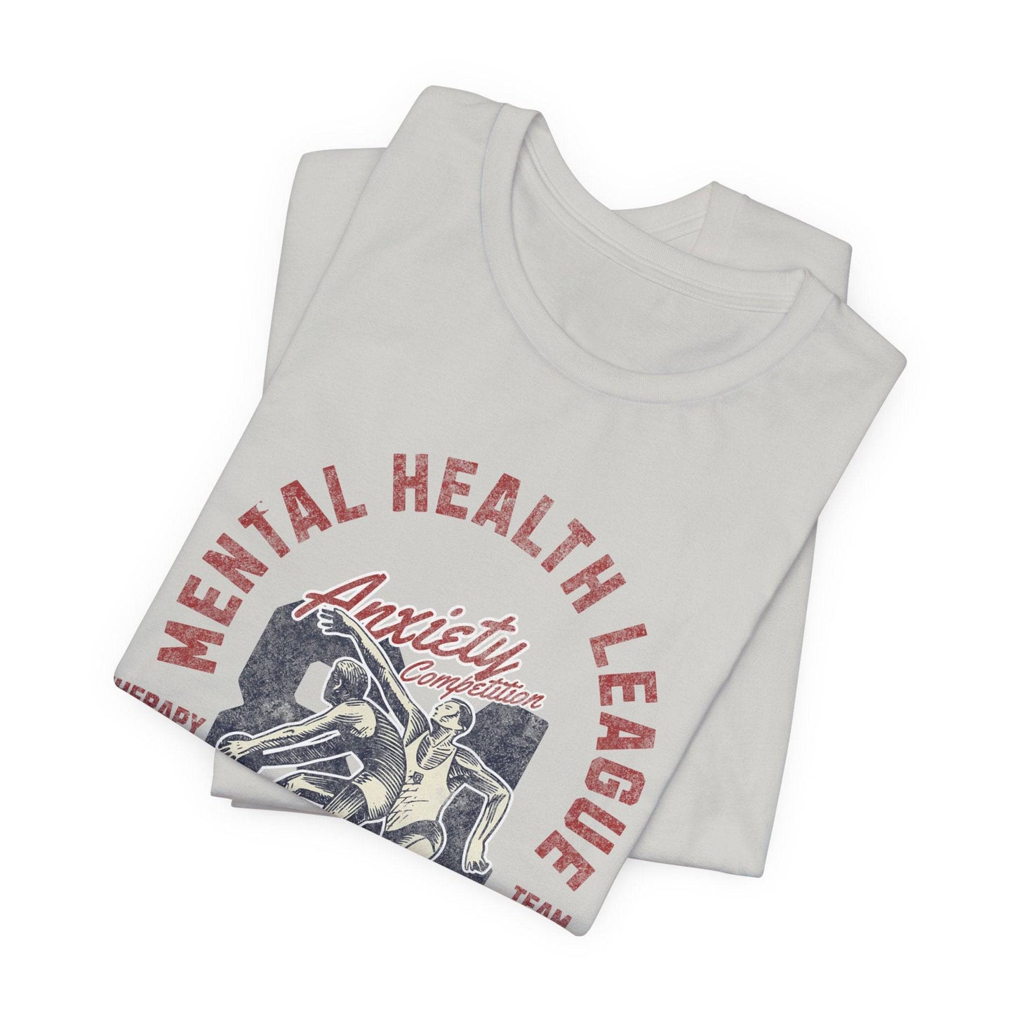 Mental Health League Unisex Tee – Anxiety Therapy Support Shirt - Its Fine, I Am Fine