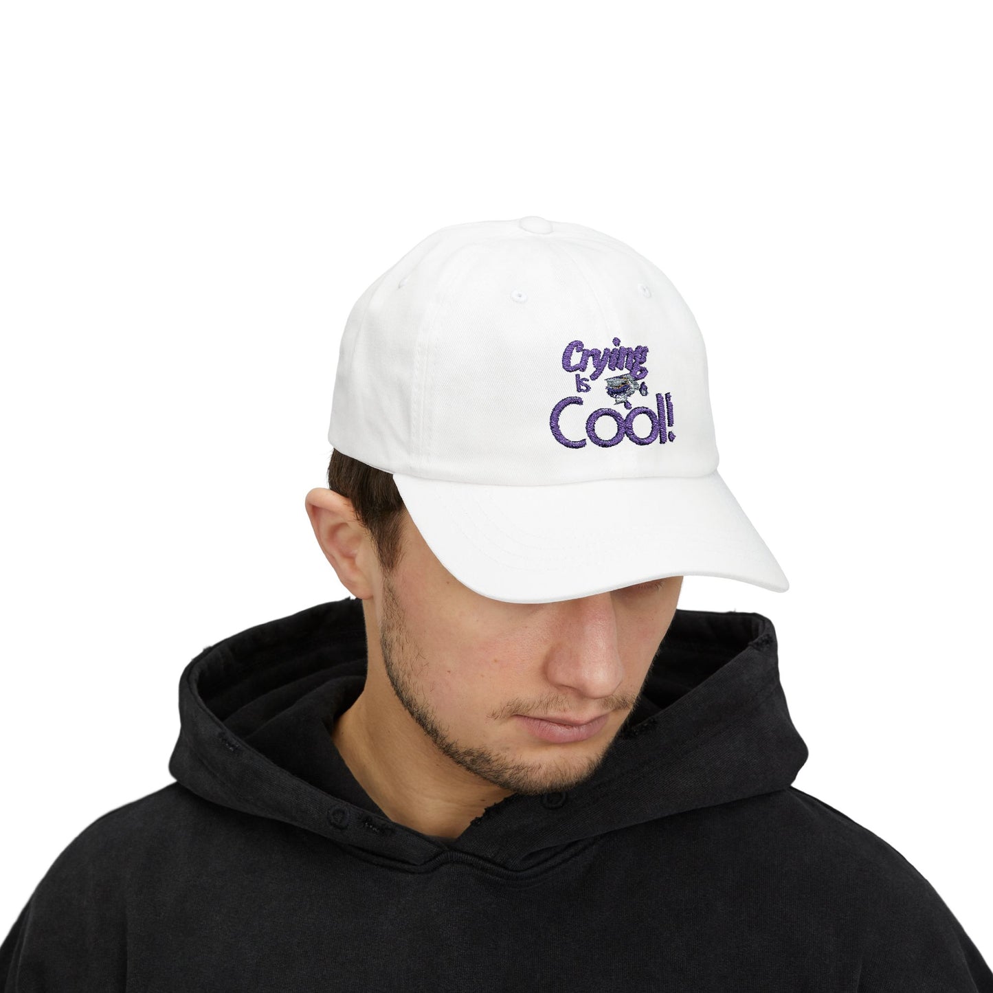 Crying is Cool Dad Cap, Funny Baseball Hat, Gift for Dads, Casual Streetwear, Summer Fashion, Unisex Hats