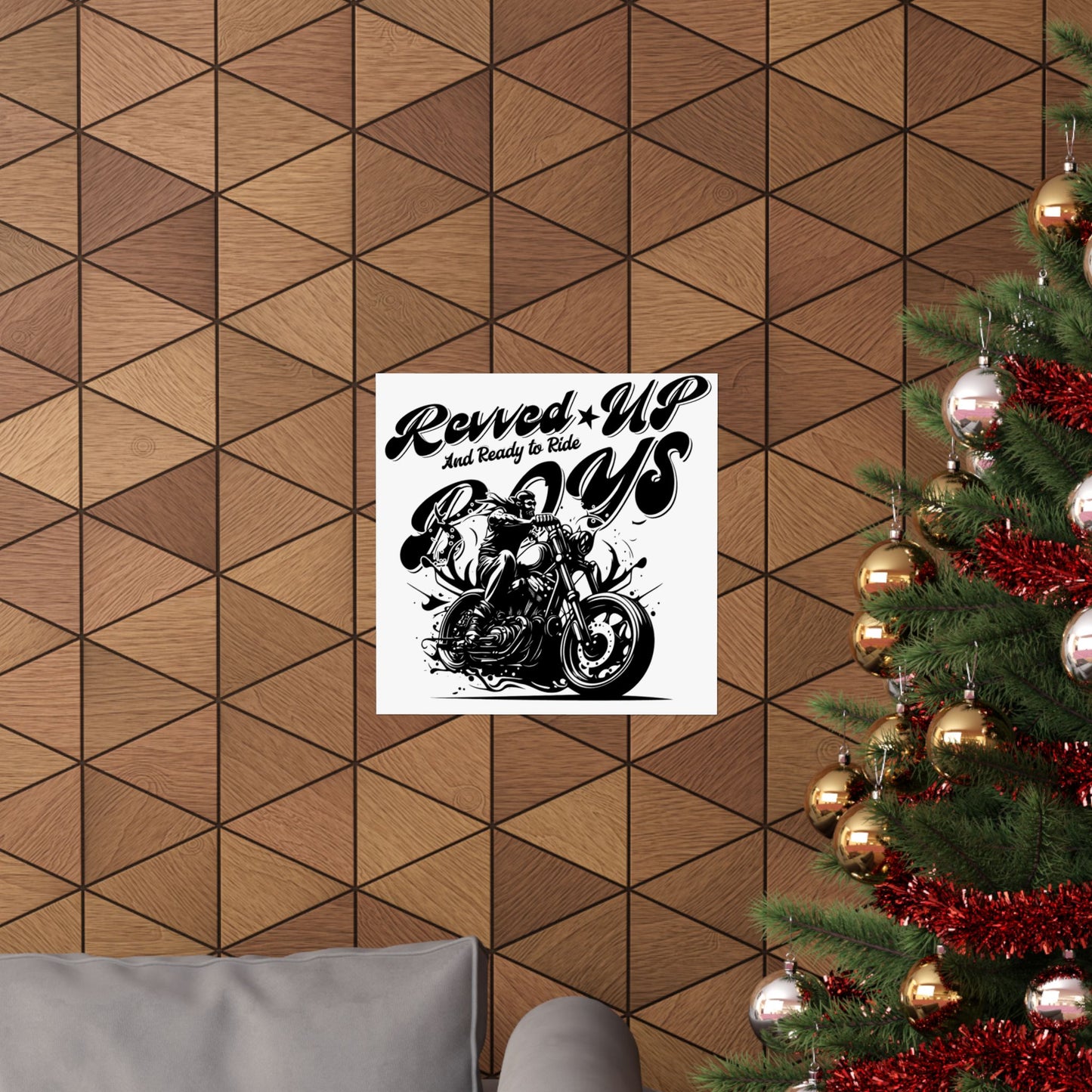 Revv'd Up Motorcycle Poster - Perfect for Bikers & Enthusiasts