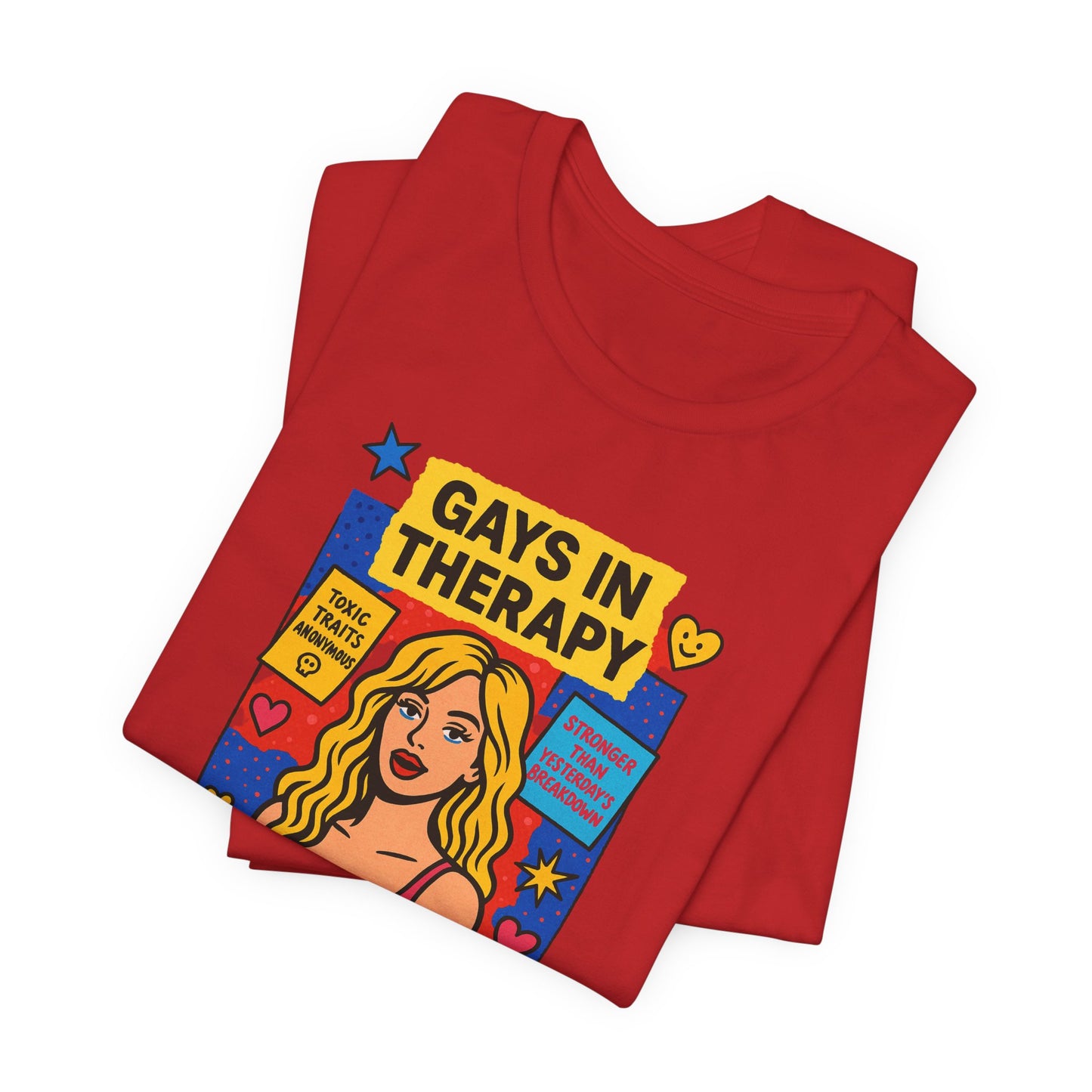 Gays in Therapy Tee, Funny LGBTQ Shirt, Unisex Graphic Tee, Pride Apparel, Therapy Humor Gift, Casual LGBTQ Wear
