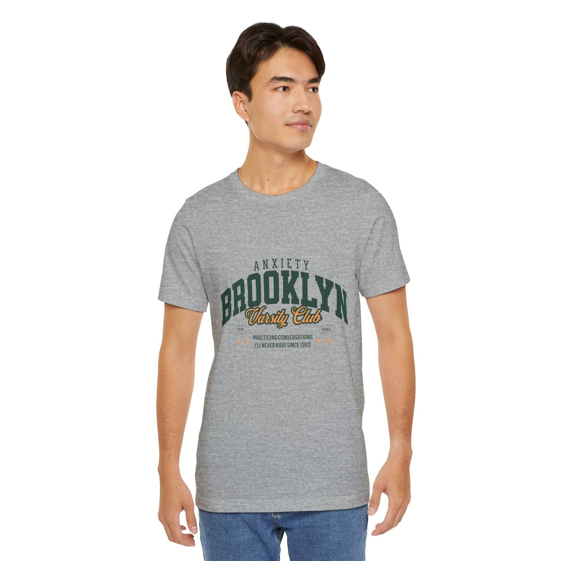 Brooklyn Anxiety Club Vintage Unisex T-Shirt | Funny Retro Graphic Tee for Everyday Comfort - Its Fine, I Am Fine