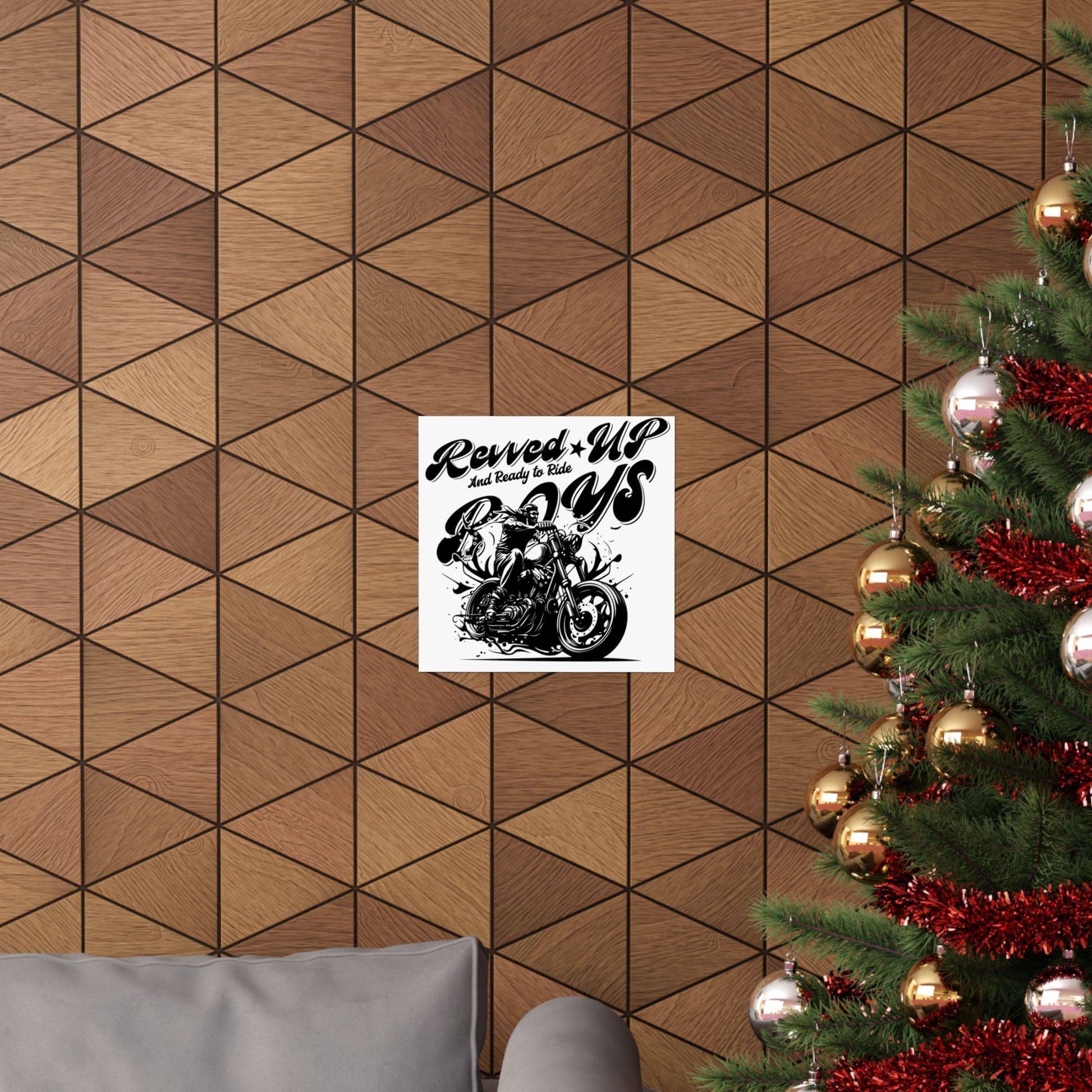 Revv'd Up Motorcycle Poster - Perfect for Bikers & Enthusiasts - Its Fine, I Am Fine
