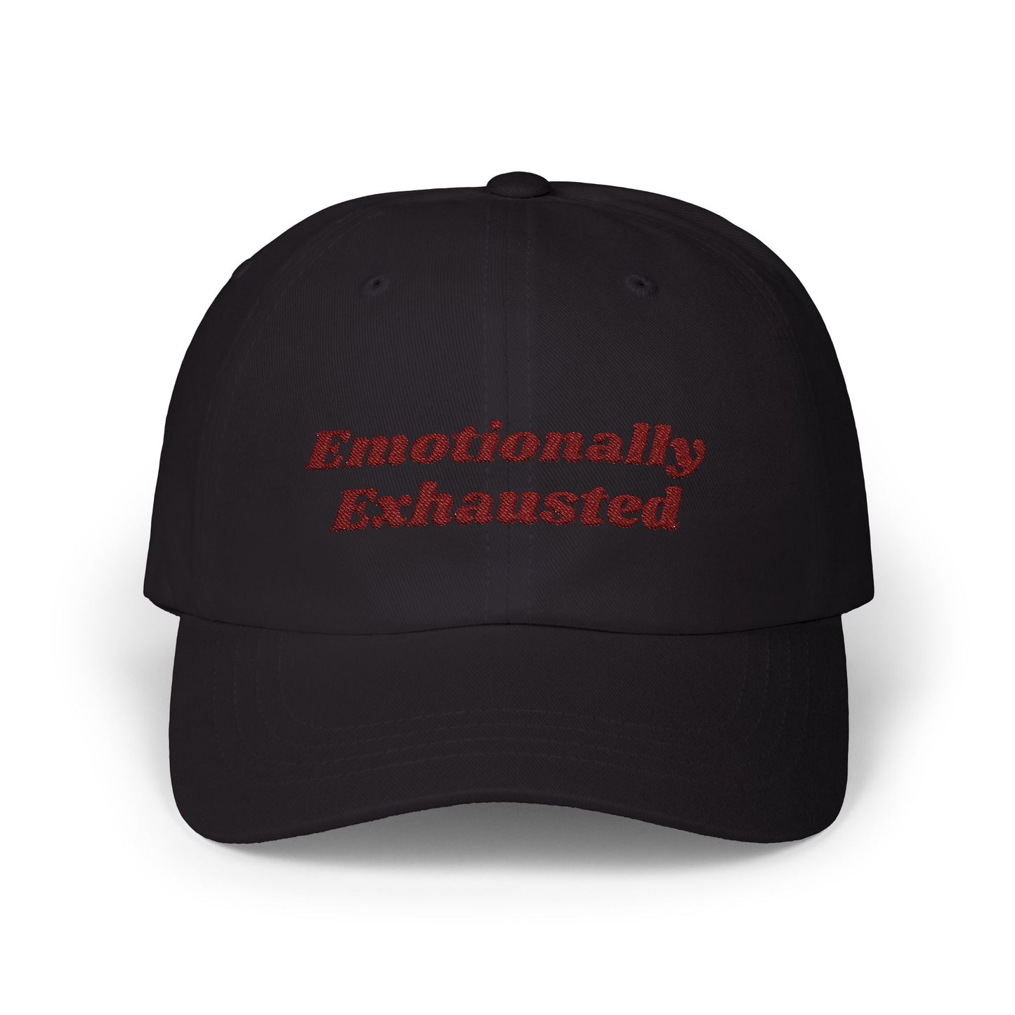Emotionally Exhausted Dad Cap, Relaxed Fit Cap for Dads, Gift for Fathers Day, Casual Dad Hat, Summer Essential Fashion - Classic Dad Cap,