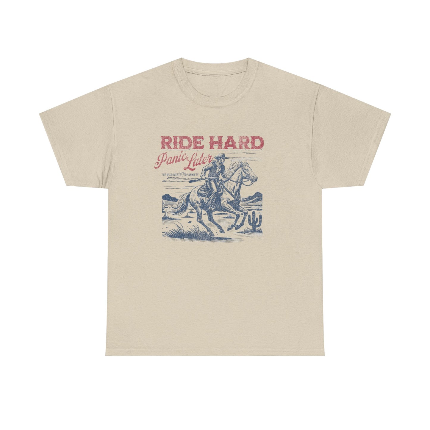 Ride Hard Graphic Tee – Unisex Western Cowboy Shirt for Bold & Free Spirits