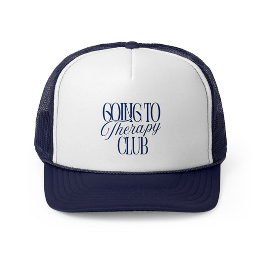 Therapy Club Trucker Cap - Support Mental Health Awareness