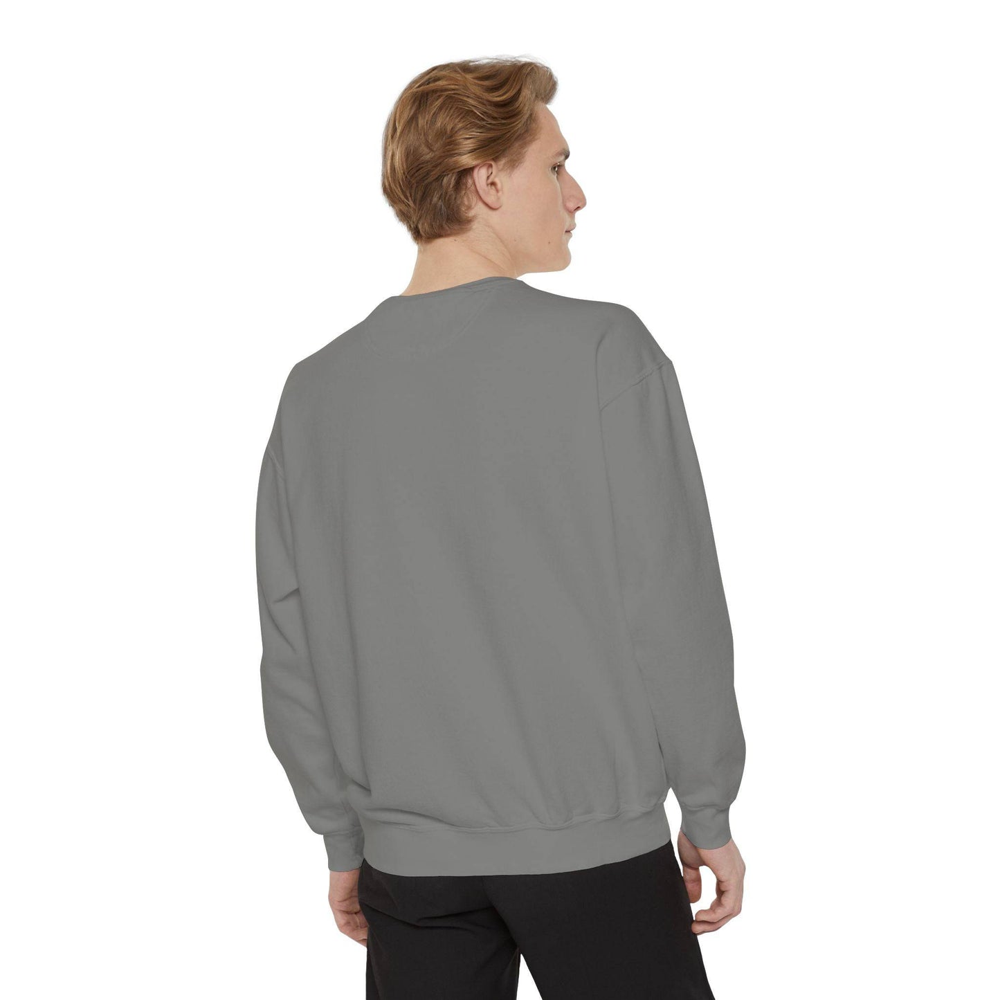 Mental Health League Unisex Garment-Dyed Sweatshirt - Anxiety Support Apparel - Its Fine, I Am Fine