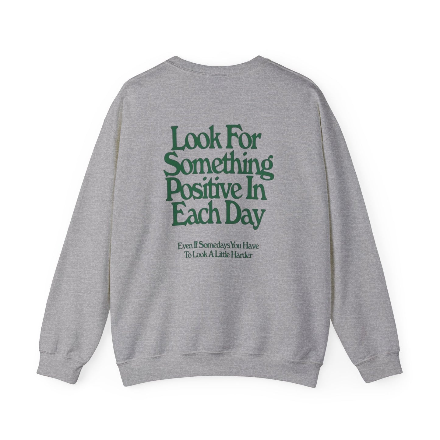 Positive Vibes Crewneck Sweatshirt, Inspirational Gift, Unisex Motivational Apparel, Everyday Comfort, Self-Care Fashion, Gift for Him or