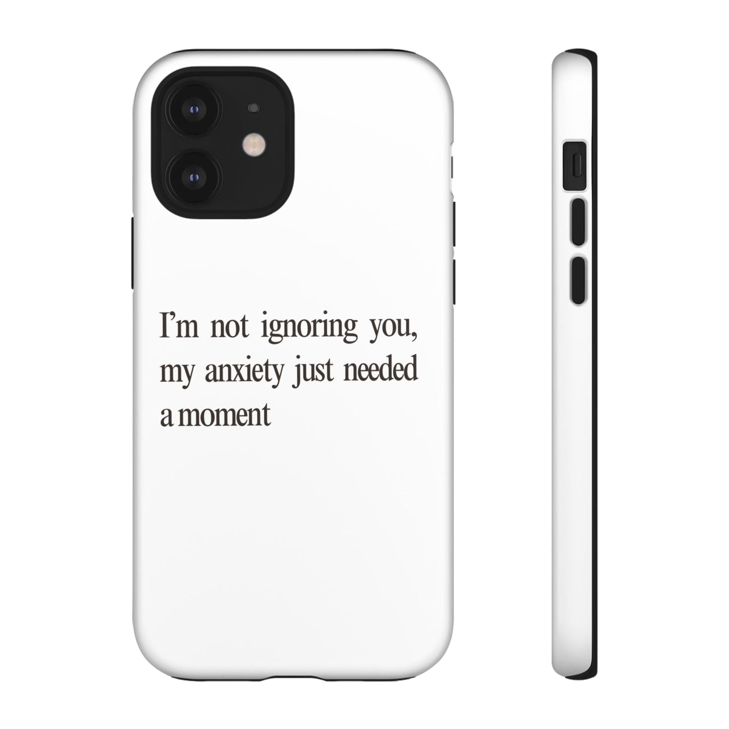 Anxiety Tough Phone Case, Stress Relief Gift, Mental Health Awareness, Protective Phone Cover, Inspirational Quote Case
