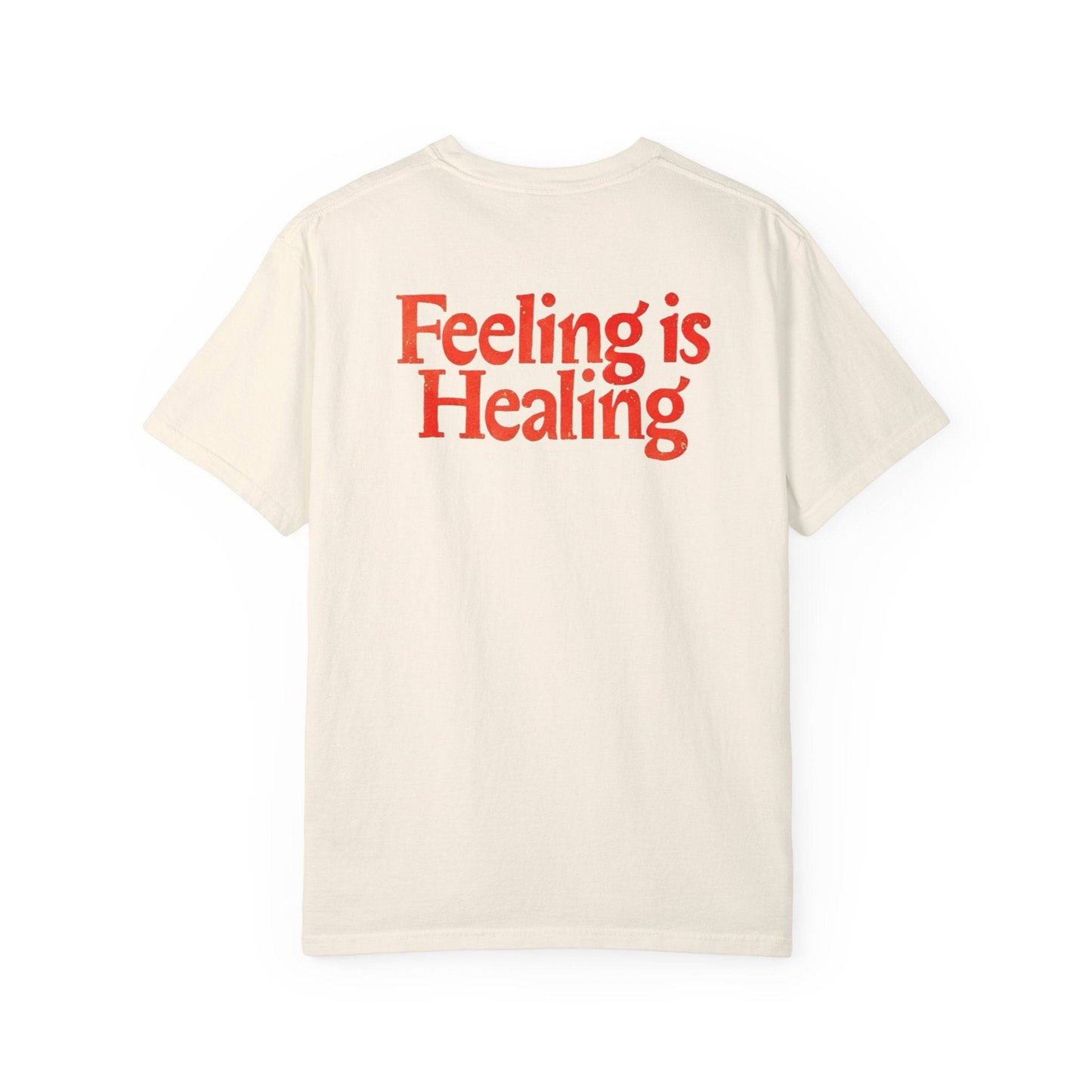 Feeling is Healing Unisex T-Shirt, Relaxed Fit Tee, Soft Cotton Shirt, Gift for Mental Health Awareness, Perfect for Self-Care - Its Fine, I Am Fine