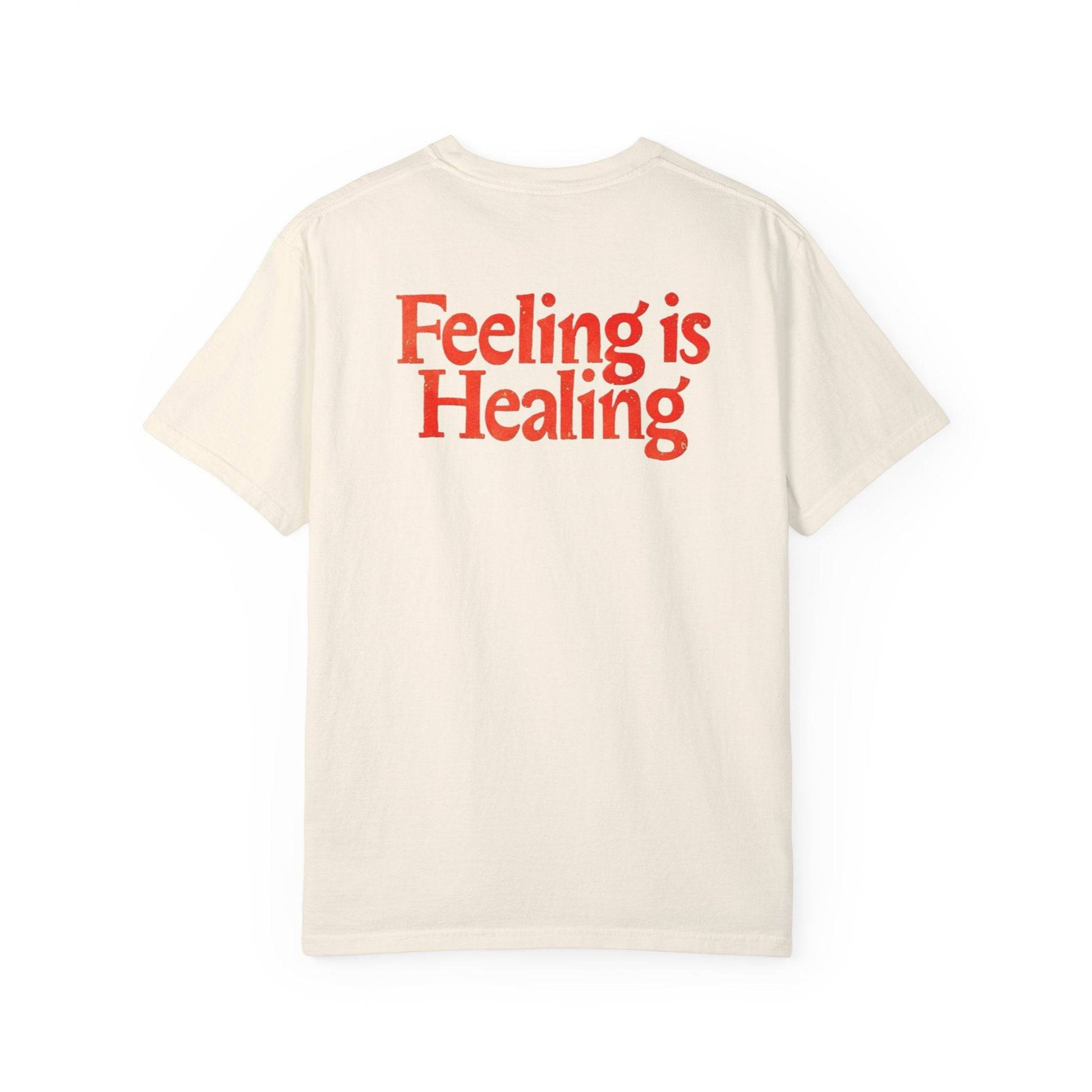Feeling is Healing Unisex T-Shirt, Relaxed Fit Tee, Soft Cotton Shirt, Gift for Mental Health Awareness, Perfect for Self-Care - Its Fine, I Am Fine