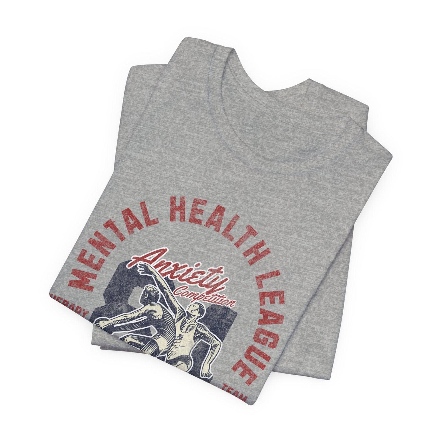 Mental Health League Unisex Tee – Anxiety Therapy Support Shirt - Its Fine, I Am Fine
