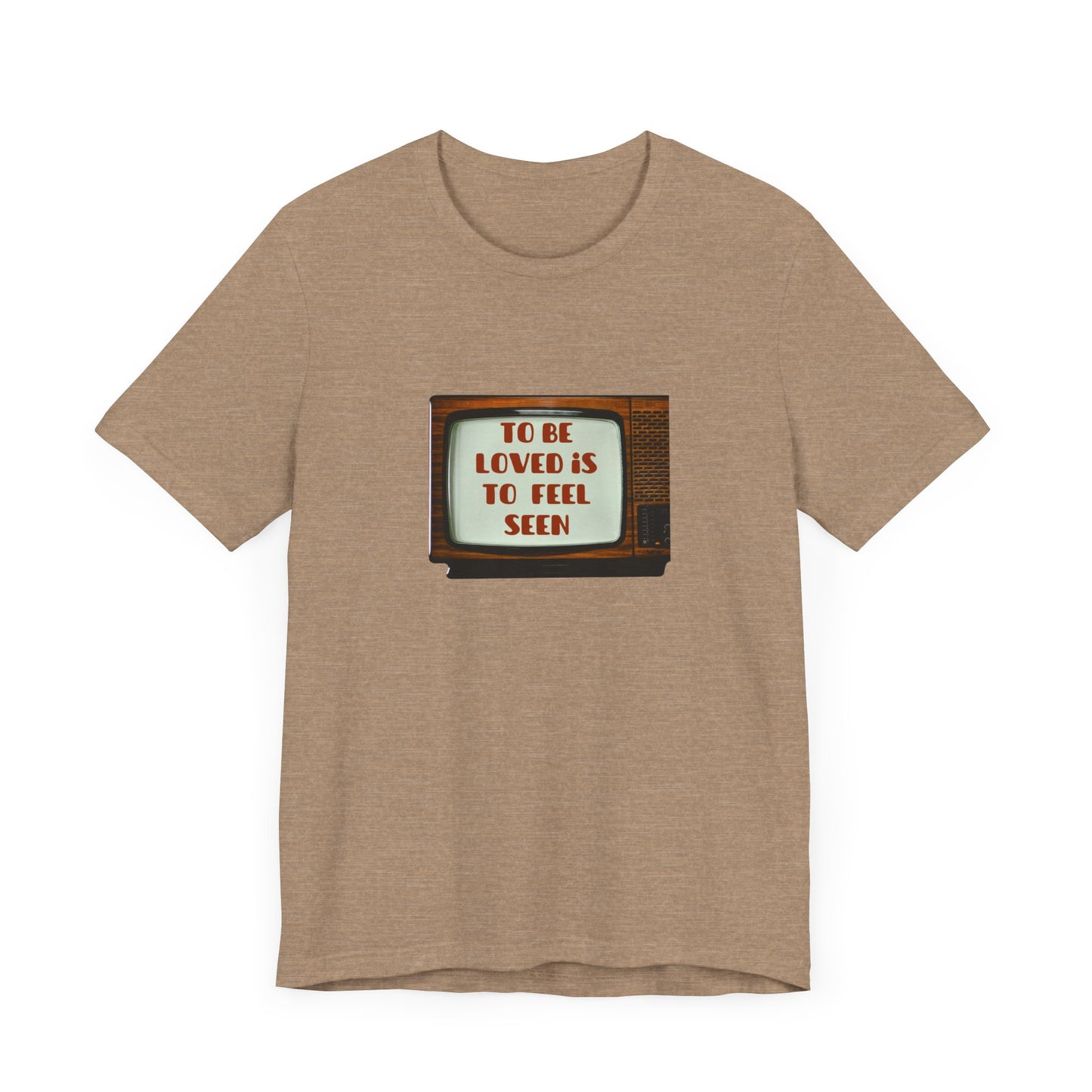 Retro Love Quote Tee, Unisex Short Sleeve Shirt, Vintage Style, Gift for Friends, Self-Love Statement T-Shirt, Casual Chic Top
