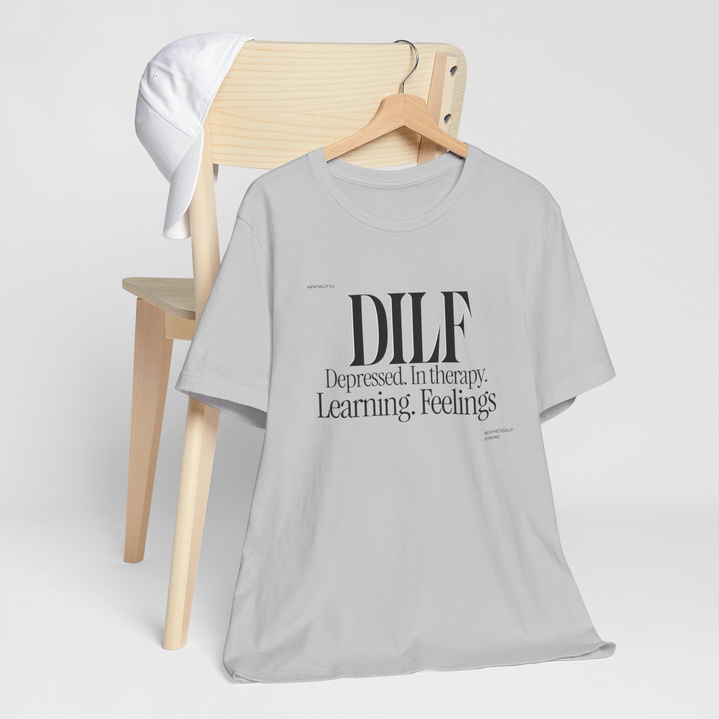 DLF Unisex Jersey Short Sleeve Tee - Embrace Feelings - Its Fine, I Am Fine
