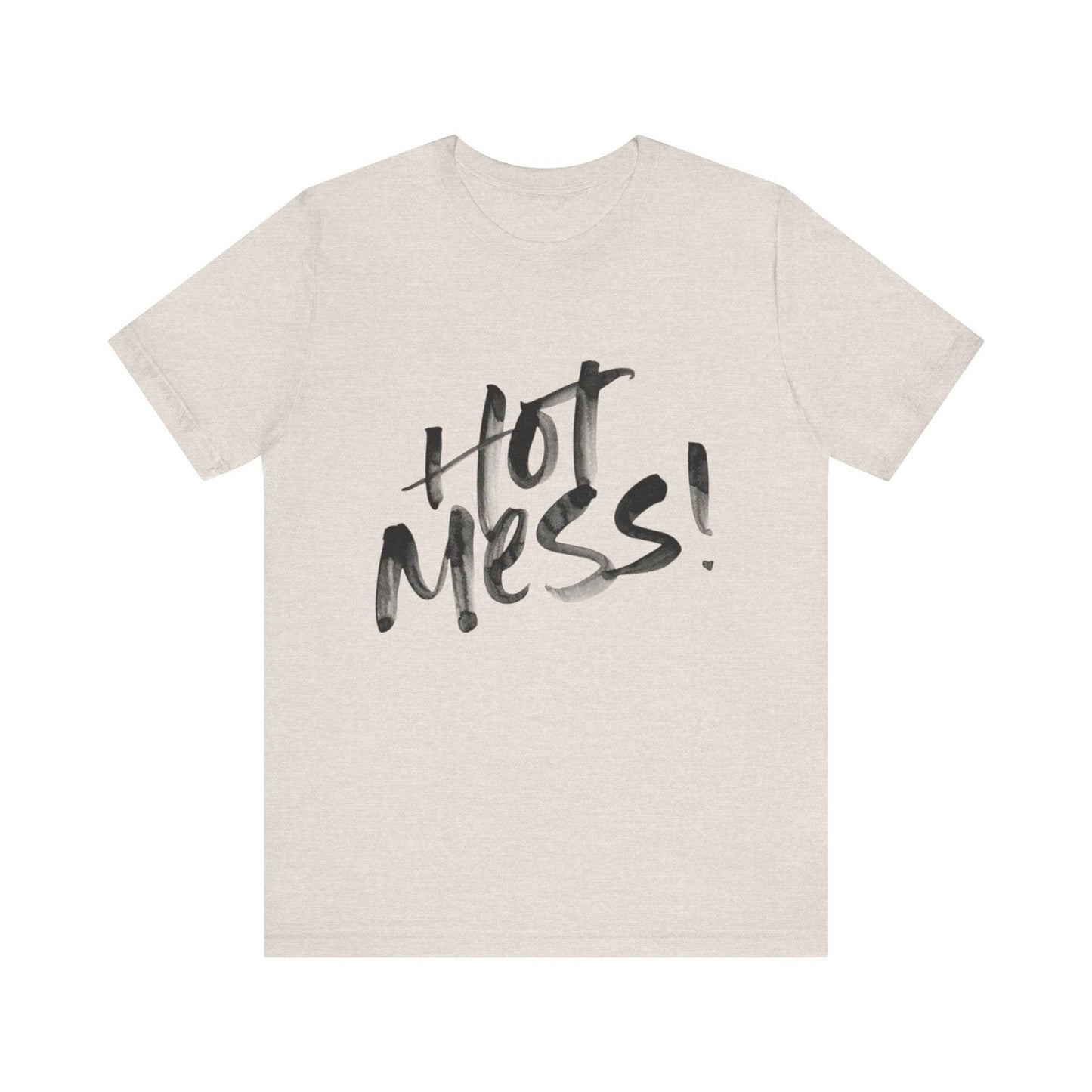 Funny Hot Mess Unisex Tee, Casual Wear, Gift for Friends, Humor Shirt, Everyday Comfort, Perfect for Birthdays - Its Fine, I Am Fine