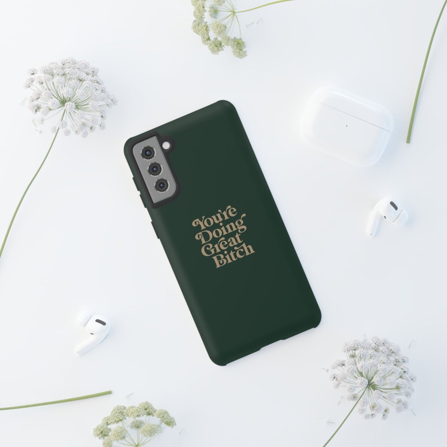 Tough Cases, Encouraging Phone Case, Motivational Phone Cover, Inspirational Phone Protector, Tough Love Phone Case, You're Doing Great
