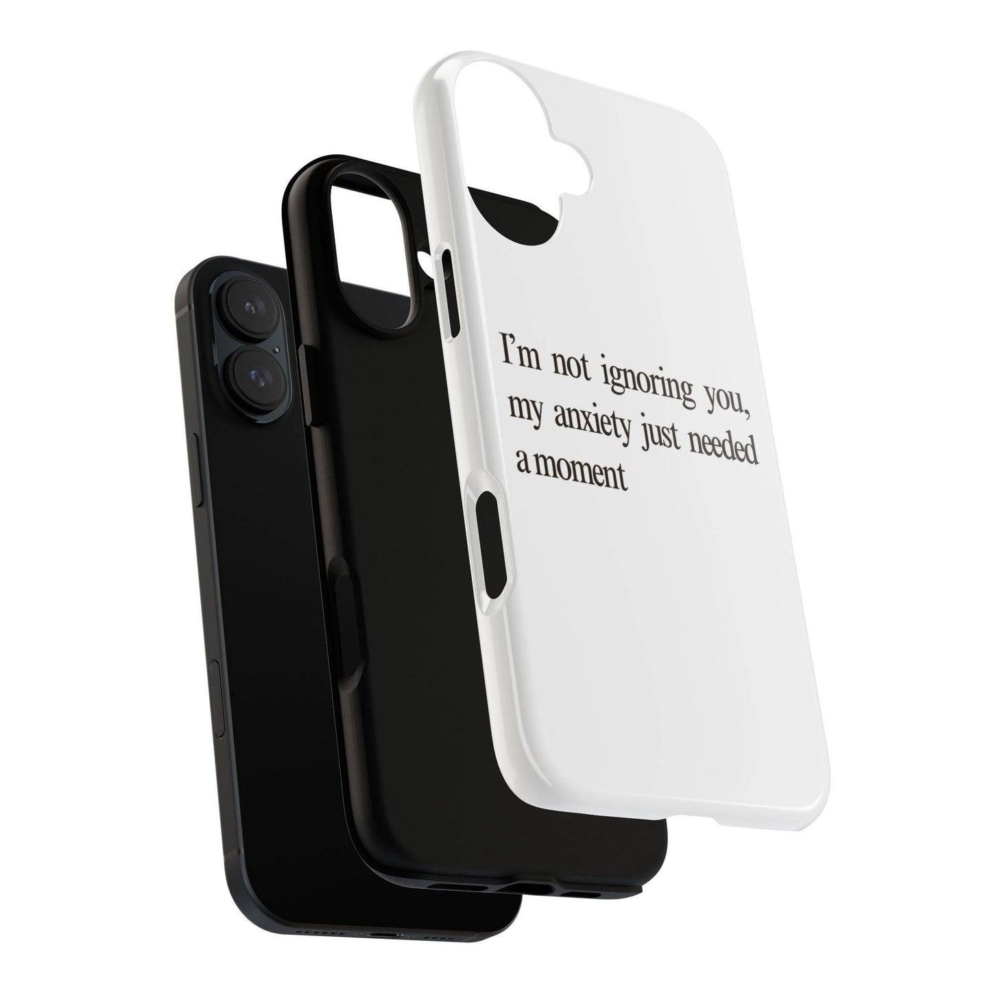 Anxiety Tough Phone Case, Stress Relief Gift, Mental Health Awareness, Protective Phone Cover, Inspirational Quote Case