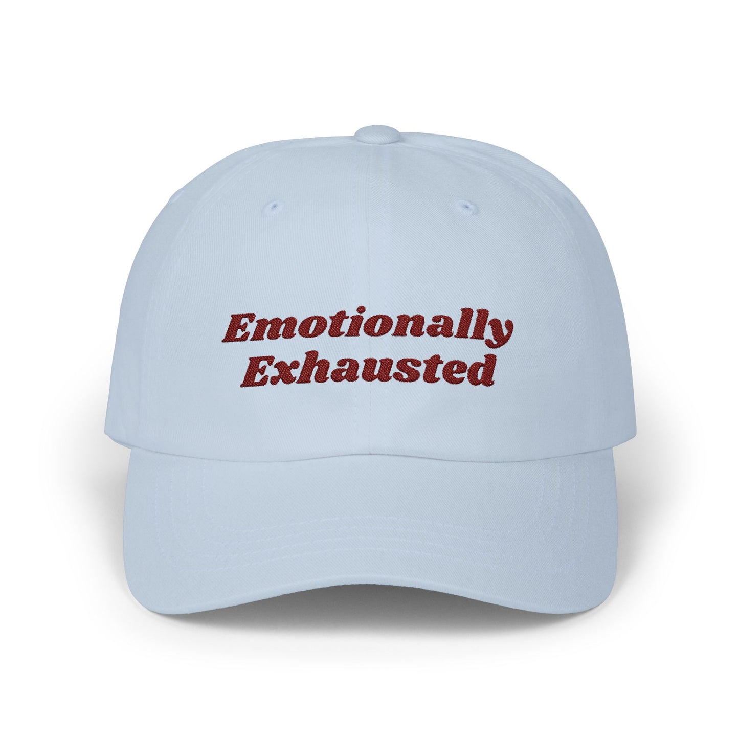 Emotionally Exhausted Dad Cap, Relaxed Fit Cap for Dads, Gift for Fathers Day, Casual Dad Hat, Summer Essential Fashion - Classic Dad Cap,