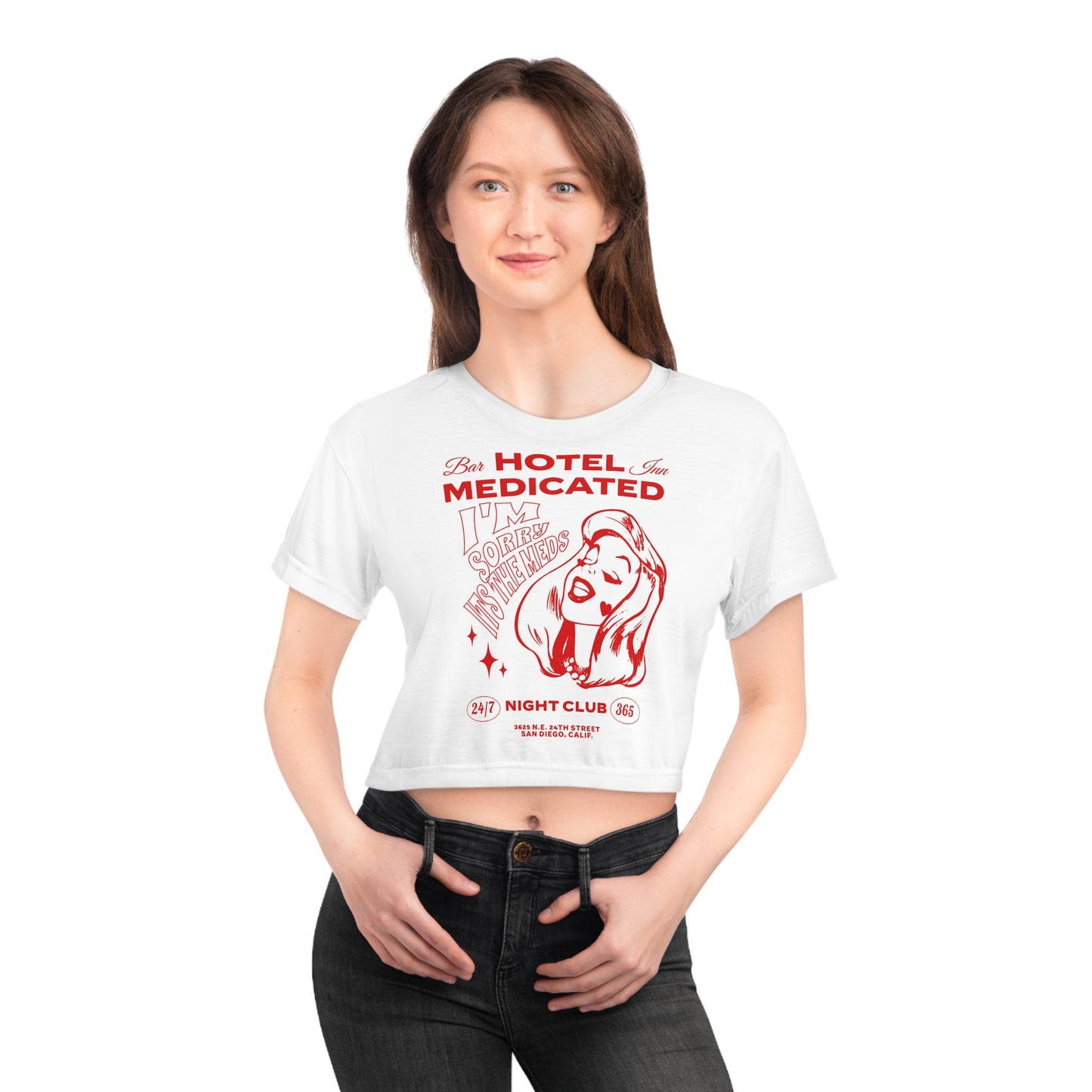 Hotel Medicated Crop Tee