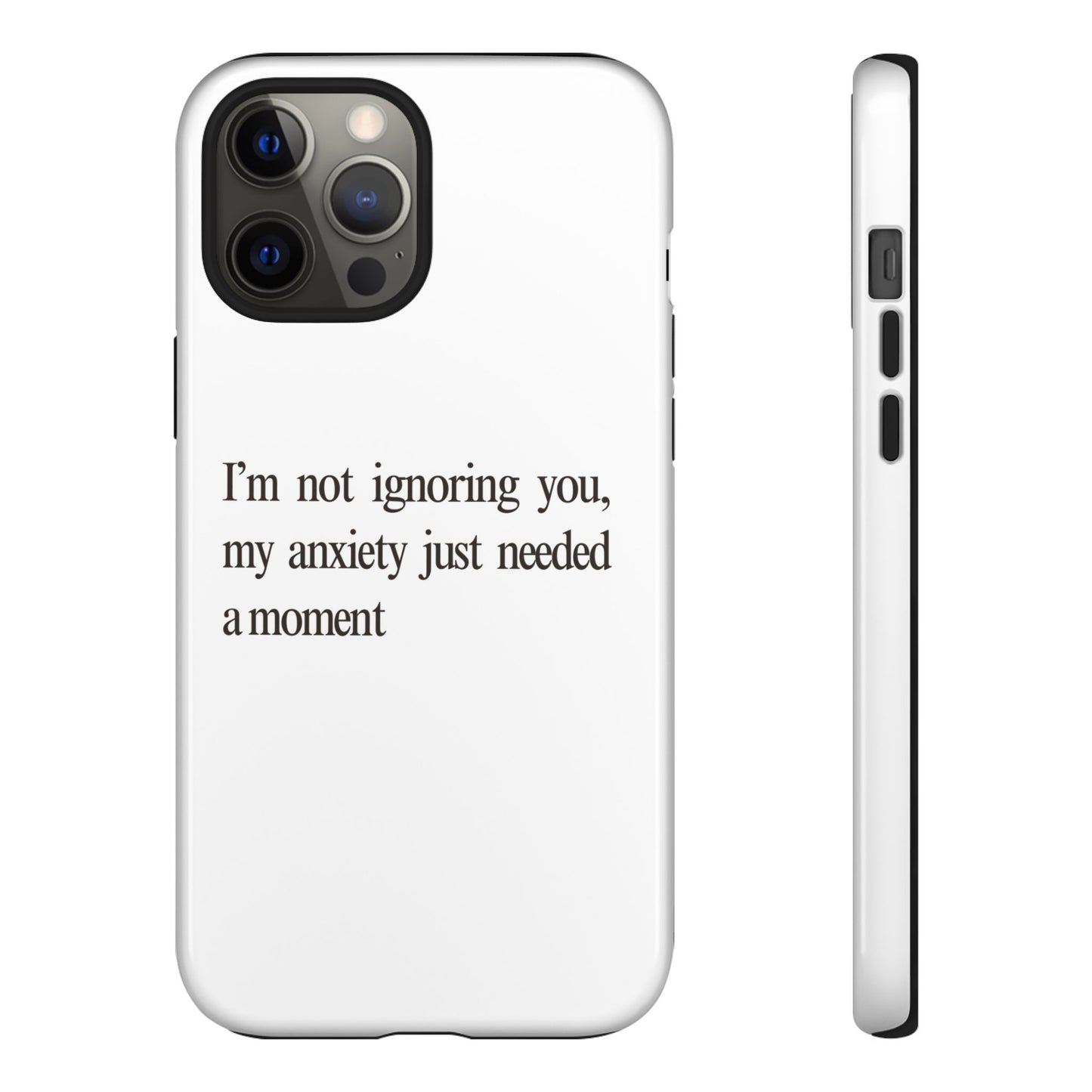 Anxiety Tough Phone Case, Stress Relief Gift, Mental Health Awareness, Protective Phone Cover, Inspirational Quote Case