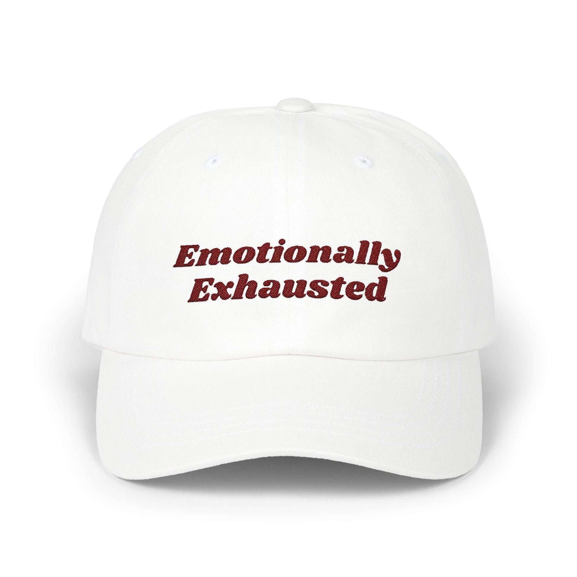 Emotionally Exhausted Dad Cap, Relaxed Fit Cap for Dads, Gift for Fathers Day, Casual Dad Hat, Summer Essential Fashion - Classic Dad Cap, - Its Fine, I Am Fine