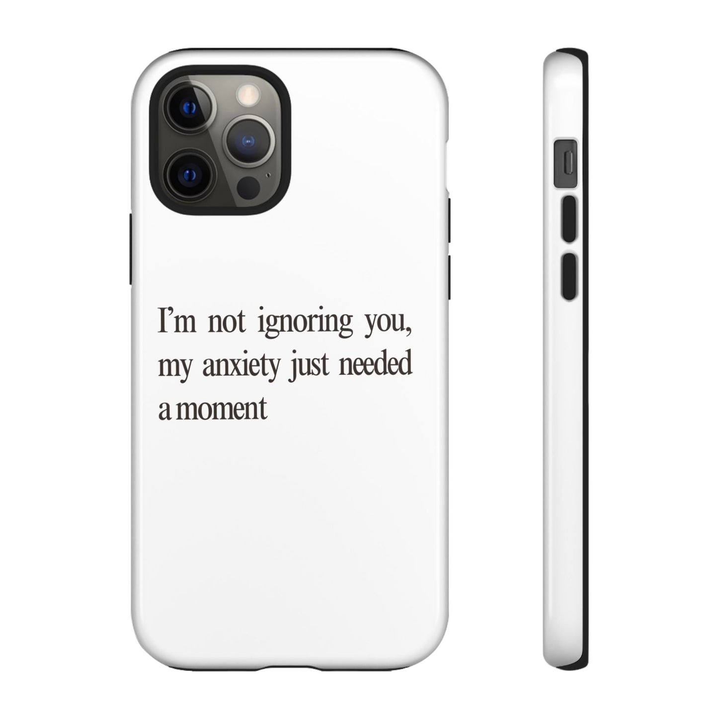 Anxiety Tough Phone Case, Stress Relief Gift, Mental Health Awareness, Protective Phone Cover, Inspirational Quote Case
