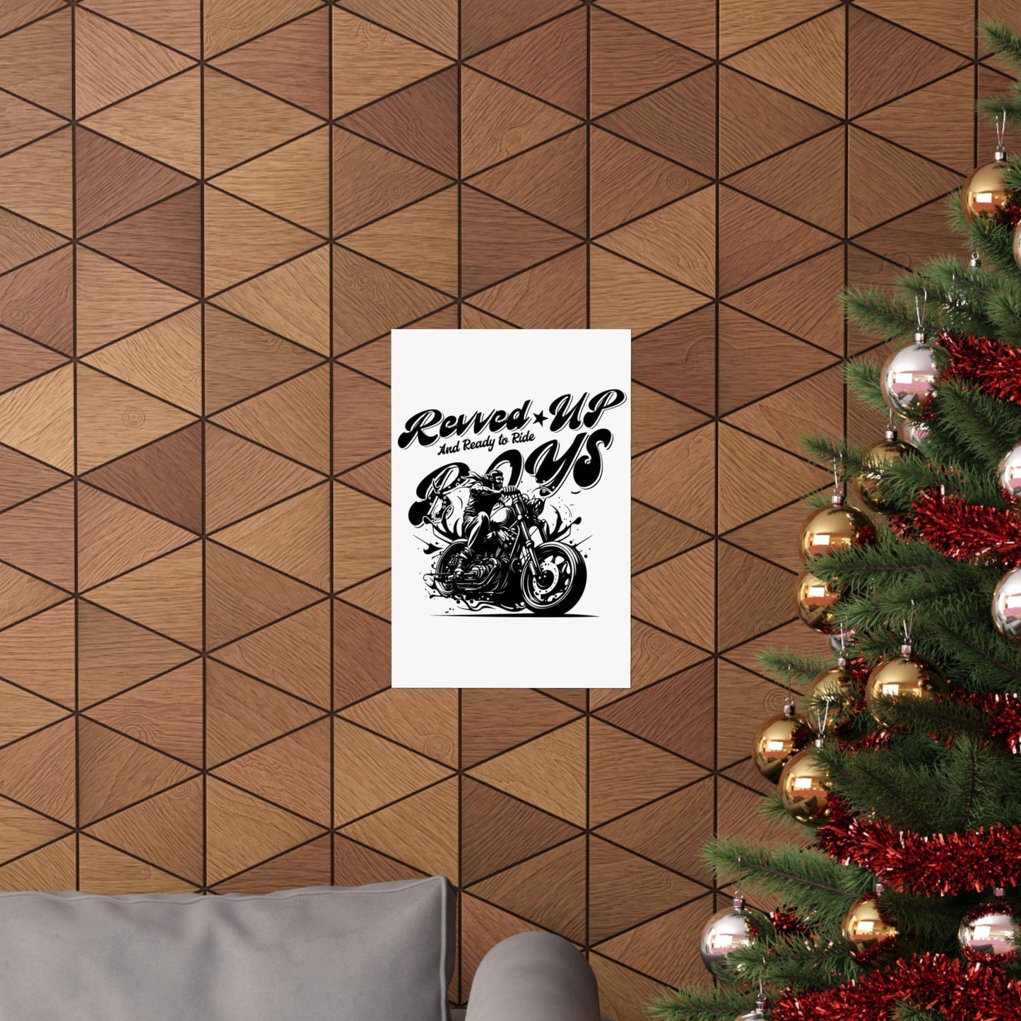 Revv'd Up Motorcycle Poster - Perfect for Bikers & Enthusiasts - Its Fine, I Am Fine