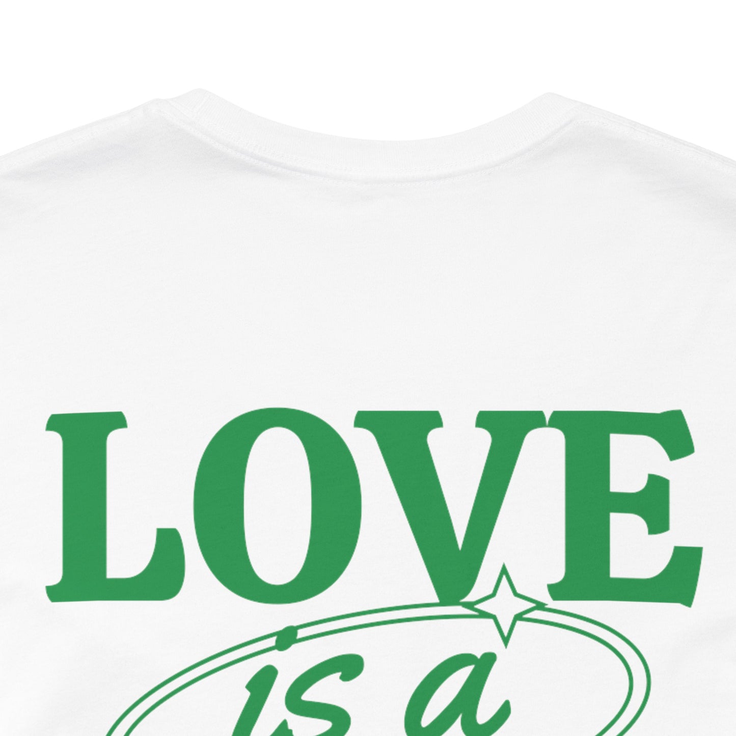 Love is a Verb Unisex Jersey Tee - Casual Inspirational t-shirt for Everyday Comfort