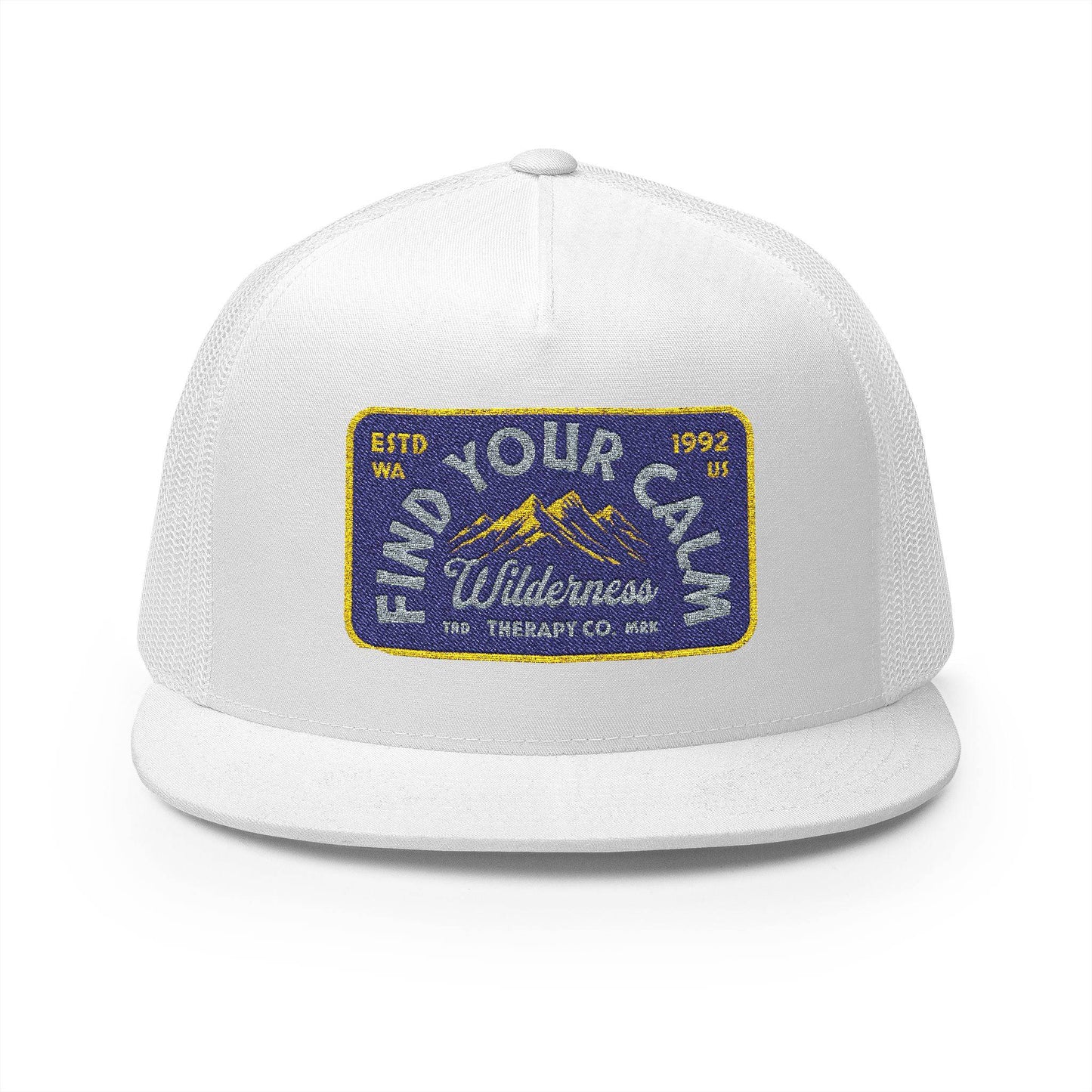 Vintage Embroidered Trucker Cap - 'Find Your Own Wilderness' - Its Fine, I Am Fine