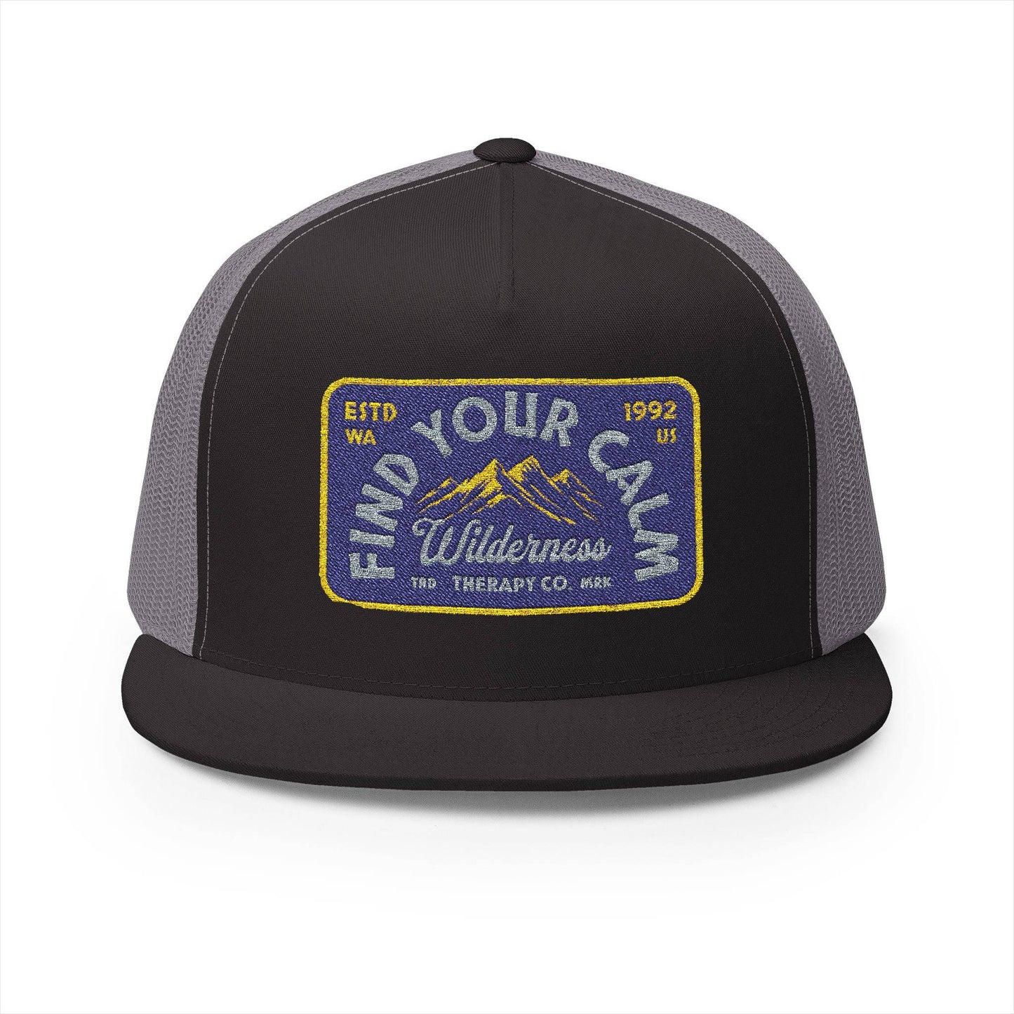 Vintage Embroidered Trucker Cap - 'Find Your Own Wilderness' - Its Fine, I Am Fine