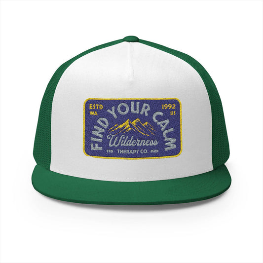 Vintage Embroidered Trucker Cap - 'Find Your Own Wilderness' - Its Fine, I Am Fine
