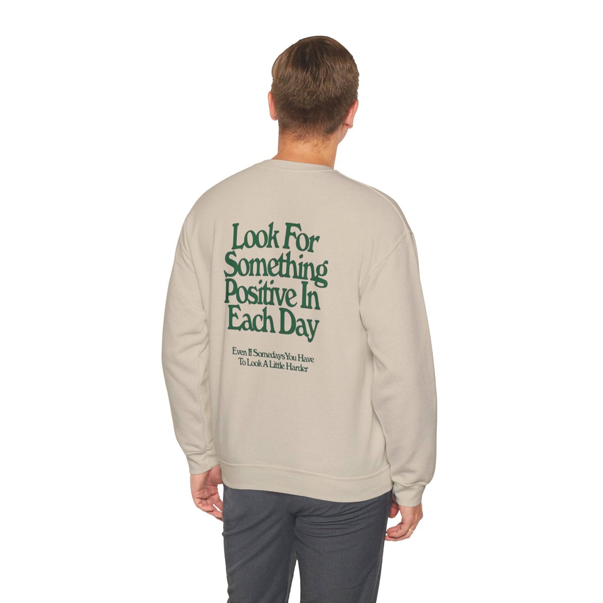 Positive Vibes Crewneck Sweatshirt, Inspirational Gift, Unisex Motivational Apparel, Everyday Comfort, Self-Care Fashion, Gift for Him or - Its Fine, I Am Fine