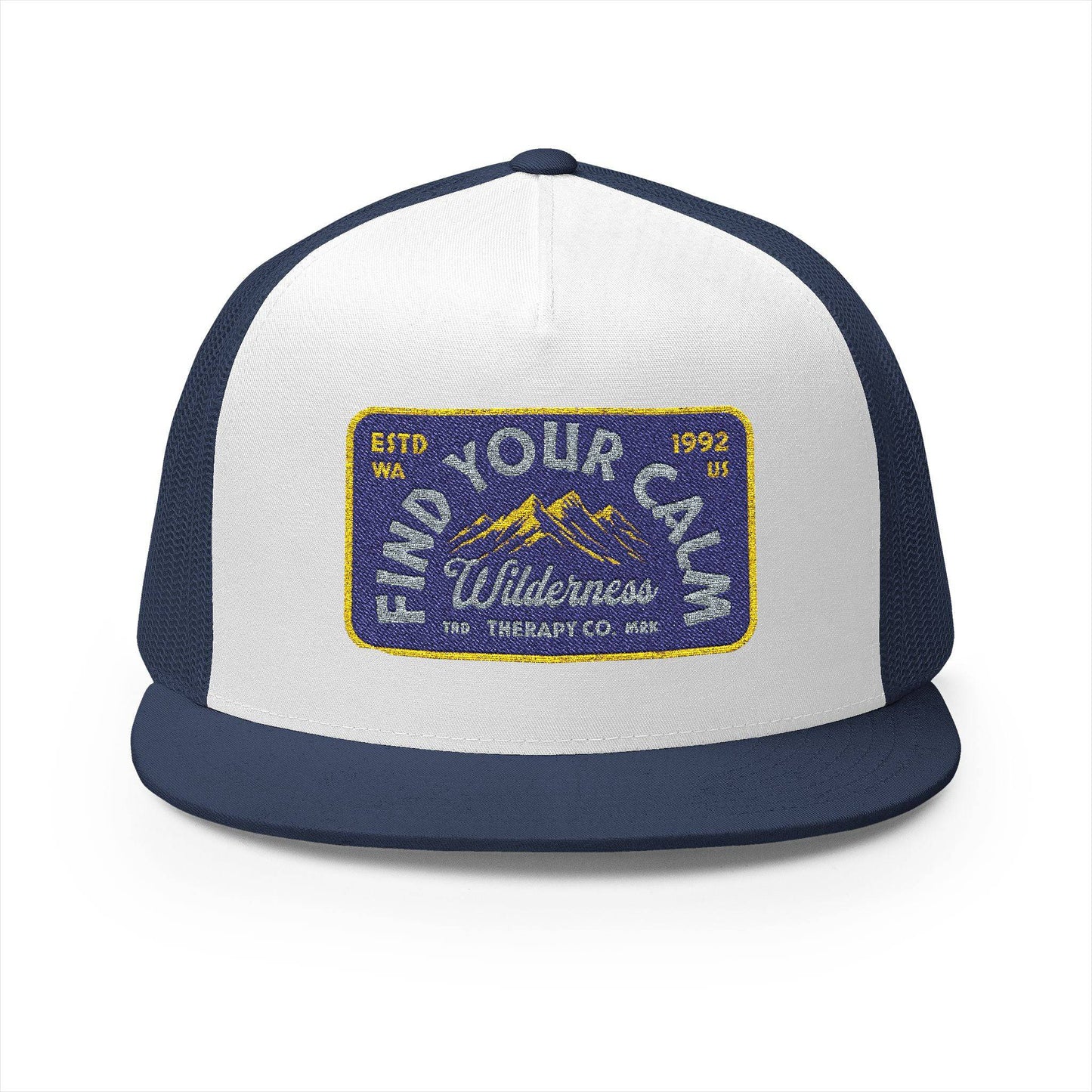 Vintage Embroidered Trucker Cap - 'Find Your Own Wilderness' - Its Fine, I Am Fine