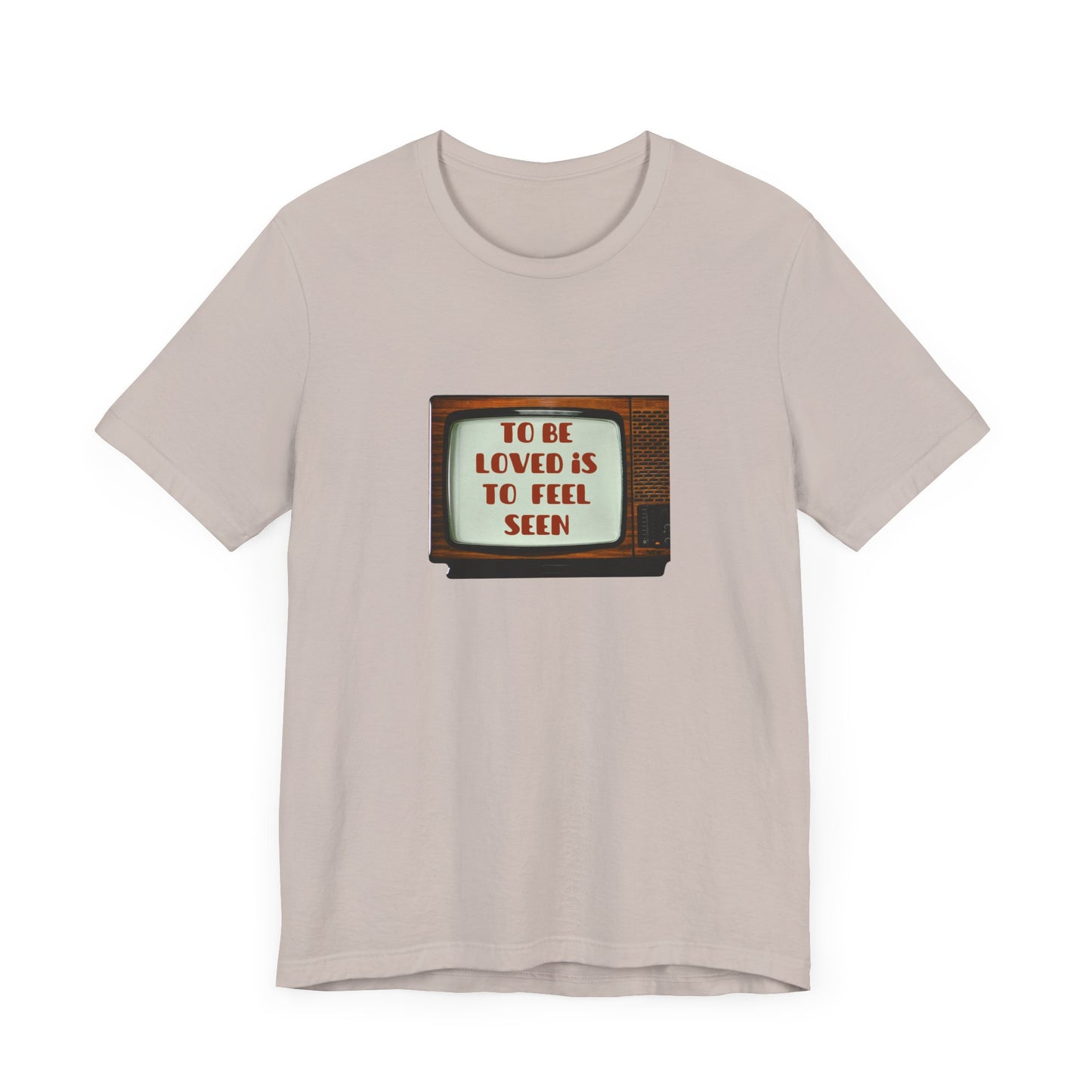 Retro Love Quote Tee, Unisex Short Sleeve Shirt, Vintage Style, Gift for Friends, Self-Love Statement T-Shirt, Casual Chic Top