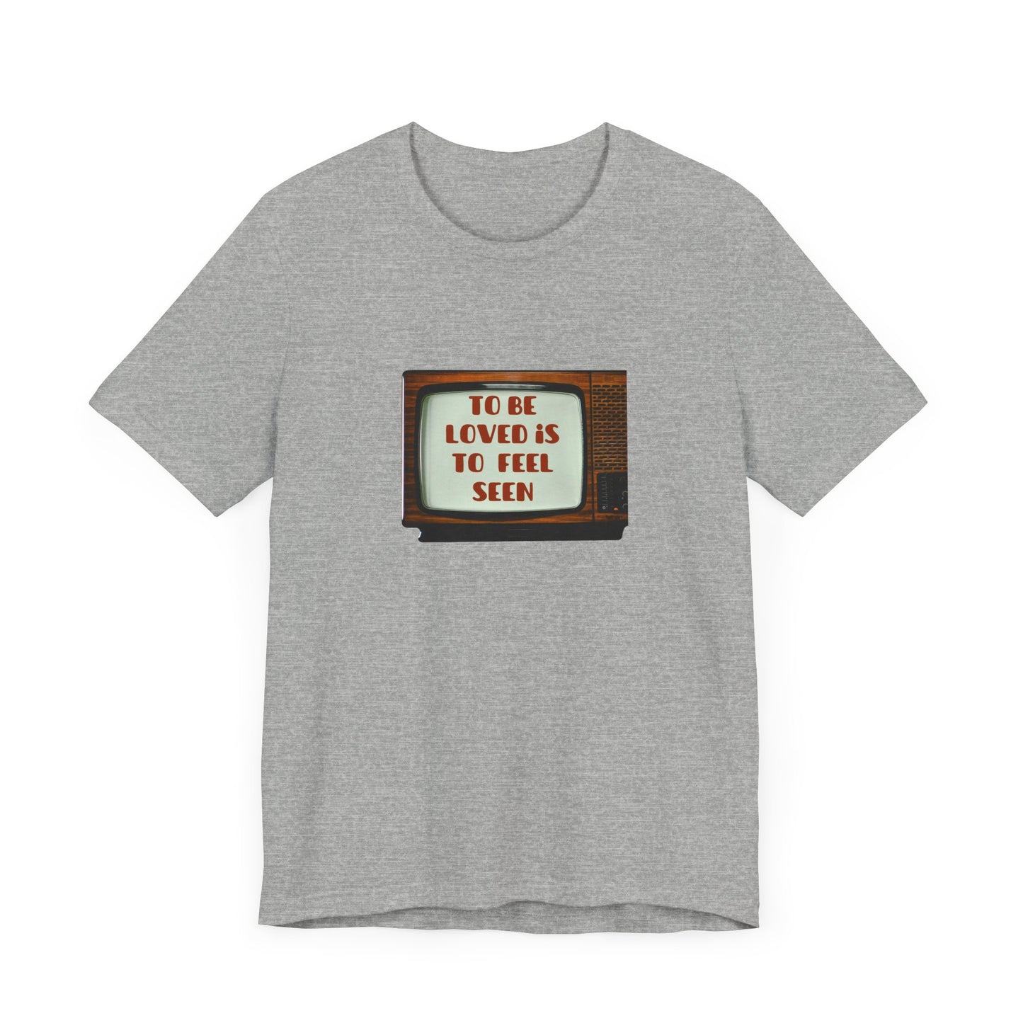 Retro Love Quote Tee, Unisex Short Sleeve Shirt, Vintage Style, Gift for Friends, Self-Love Statement T-Shirt, Casual Chic Top