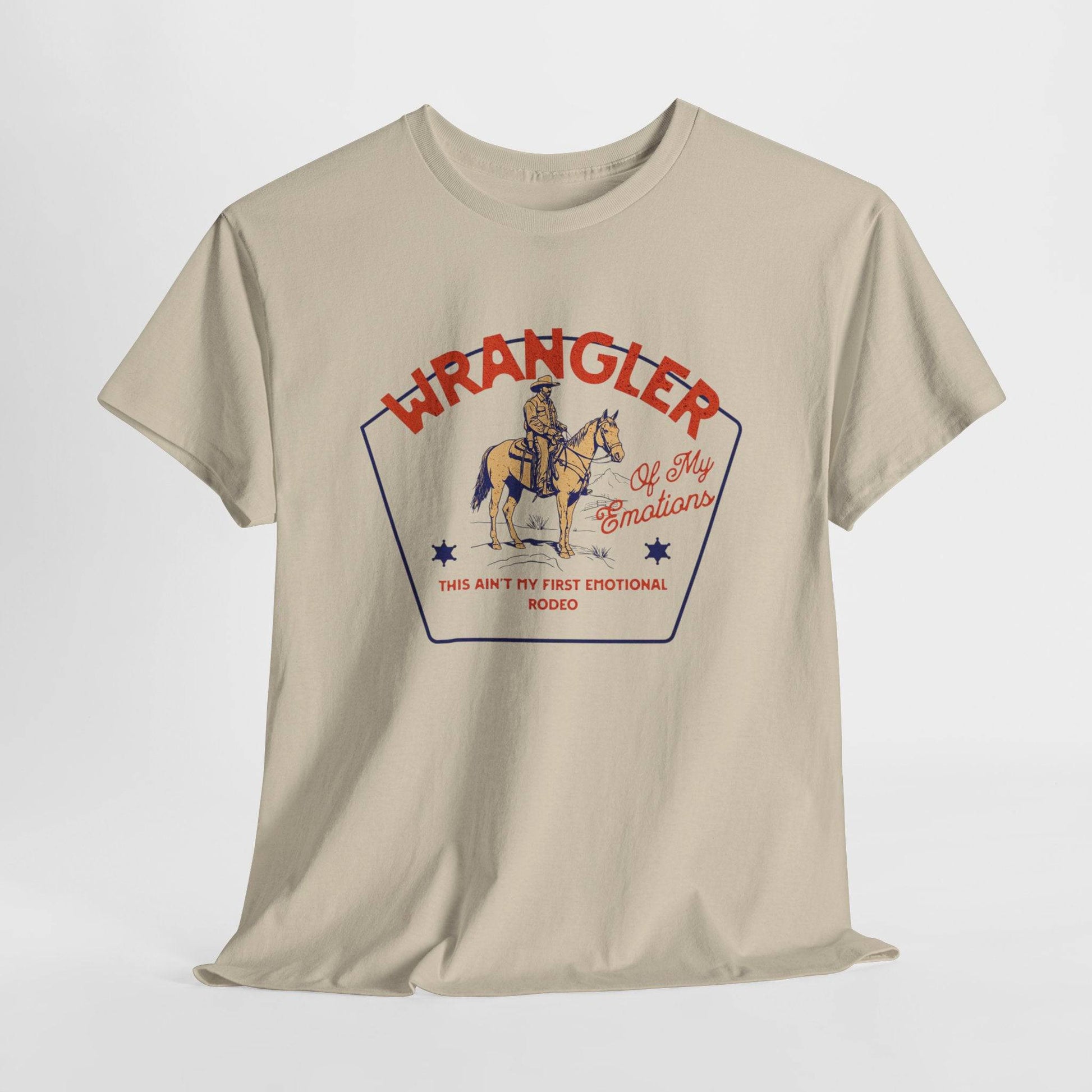 Vintage Wrangler Graphic Unisex T-Shirt – Funny Cowboy Mental Health Tee - Its Fine, I Am Fine
