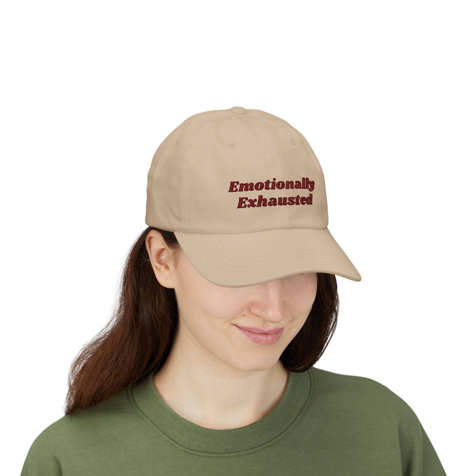 Emotionally Exhausted Dad Cap, Relaxed Fit Cap for Dads, Gift for Fathers Day, Casual Dad Hat, Summer Essential Fashion - Classic Dad Cap, - Its Fine, I Am Fine