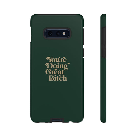 Tough Cases, Encouraging Phone Case, Motivational Phone Cover, Inspirational Phone Protector, Tough Love Phone Case, You're Doing Great