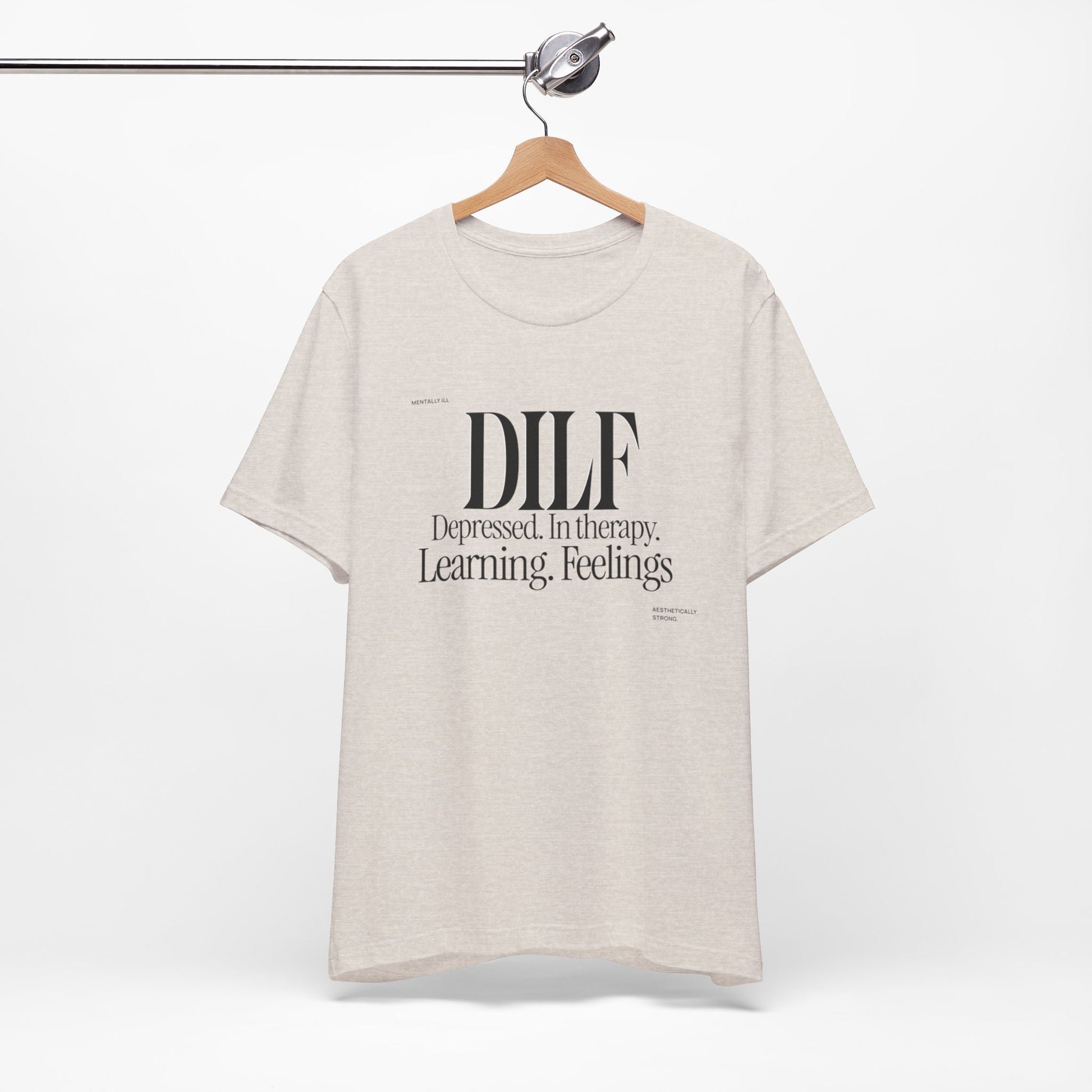 DLF Unisex Jersey Short Sleeve Tee - Embrace Feelings - Its Fine, I Am Fine