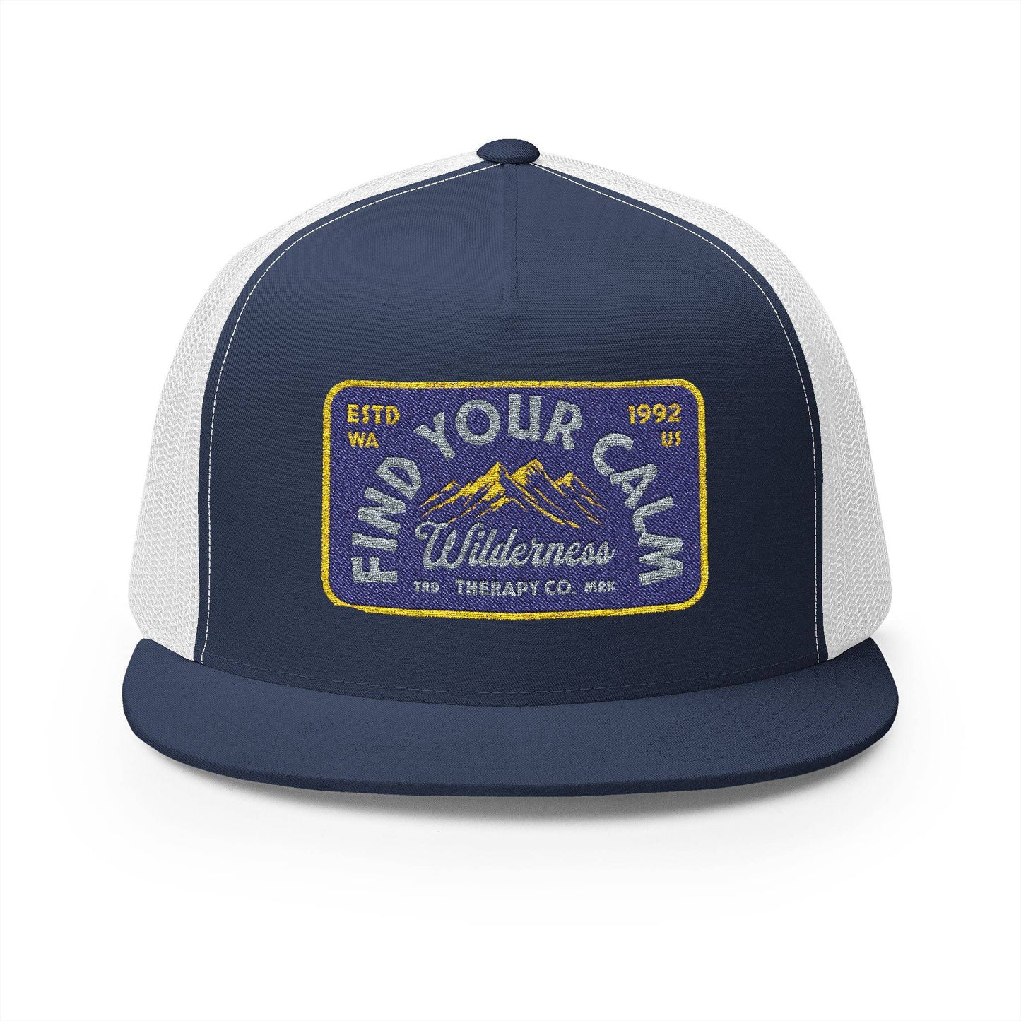 Vintage Embroidered Trucker Cap - 'Find Your Own Wilderness' - Its Fine, I Am Fine