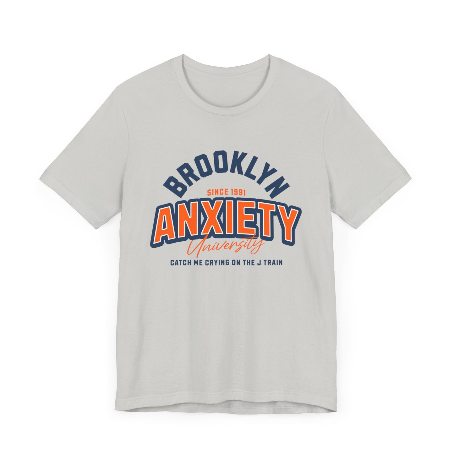 Brooklyn Anxiety University Vintage Unisex T-Shirt – Retro Graphic Tee