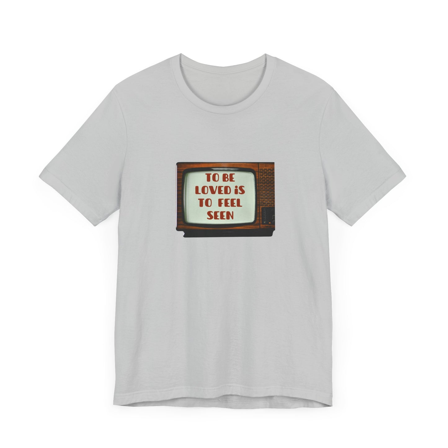Retro Love Quote Tee, Unisex Short Sleeve Shirt, Vintage Style, Gift for Friends, Self-Love Statement T-Shirt, Casual Chic Top