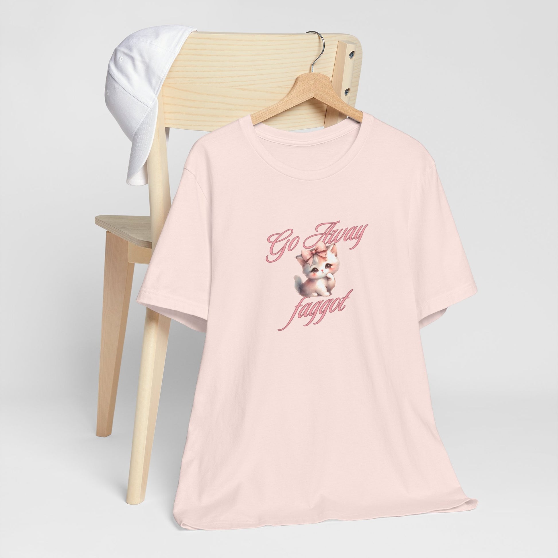 "Go Away "Unisex Jersey Tee - Bold Statement Shirt - Its Fine, I Am Fine