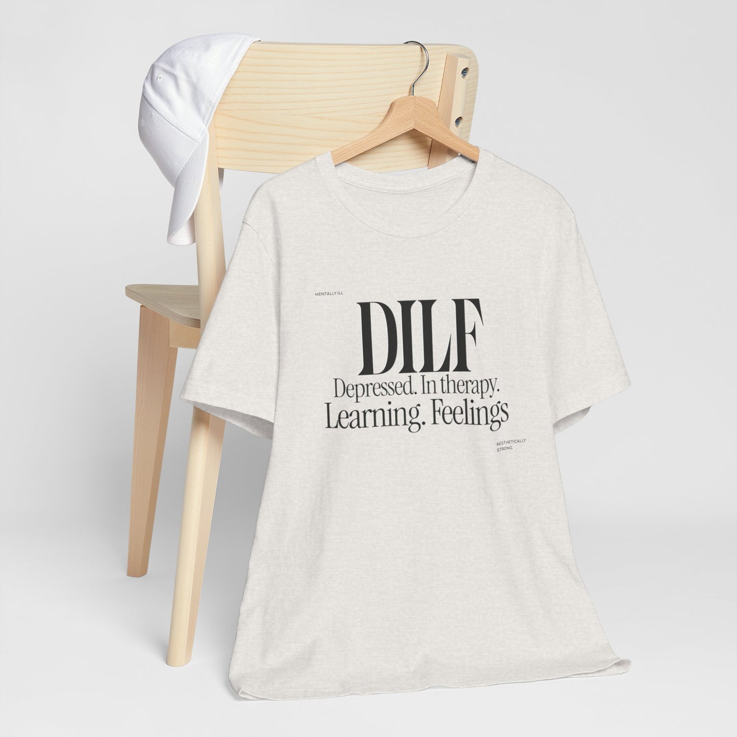 DLF Unisex Jersey Short Sleeve Tee - Embrace Feelings - Its Fine, I Am Fine