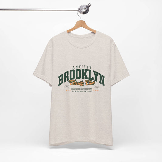 Brooklyn Anxiety Club Vintage Unisex T-Shirt | Funny Retro Graphic Tee for Everyday Comfort - Its Fine, I Am Fine