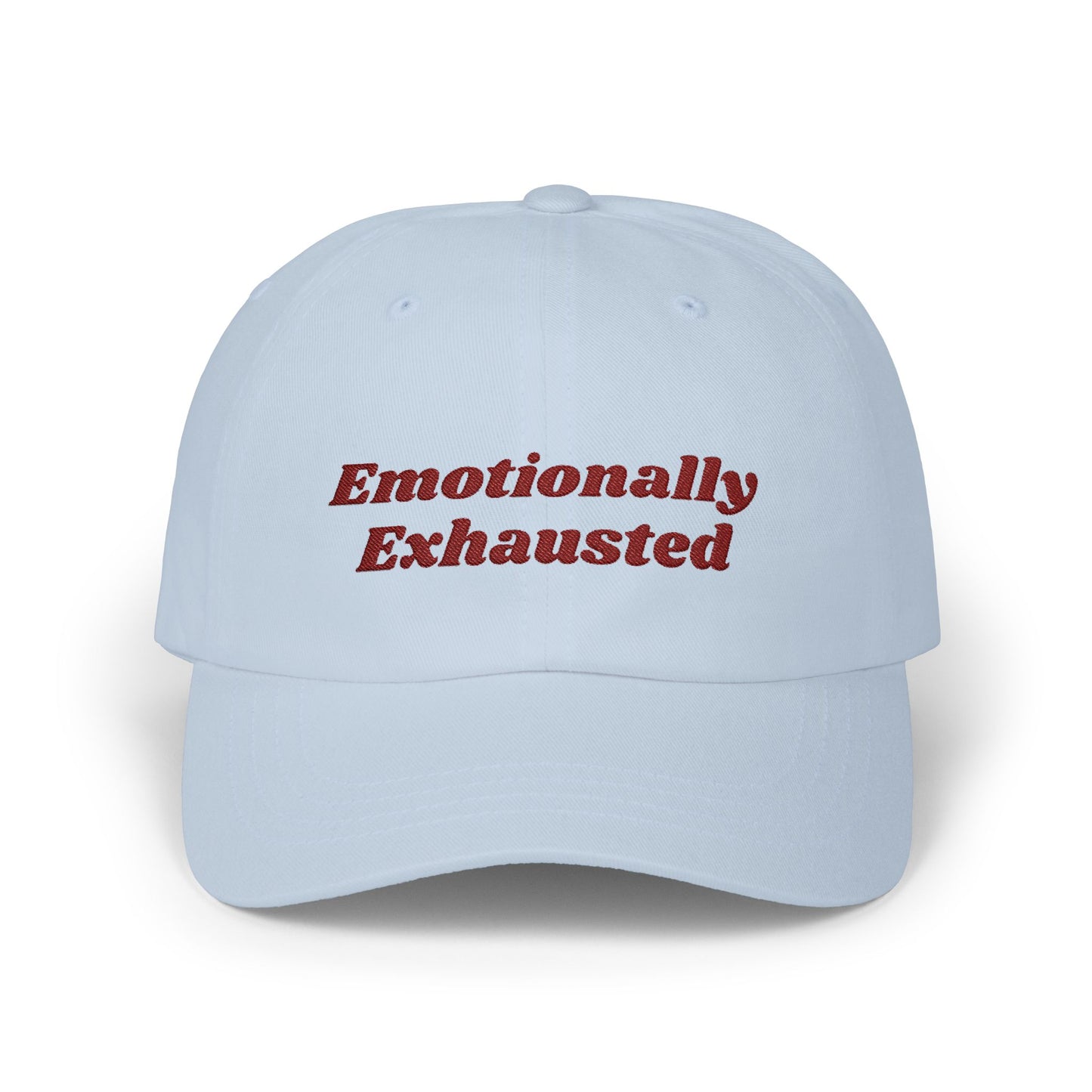 Emotionally Exhausted Dad Cap, Relaxed Fit Cap for Dads, Gift for Fathers Day, Casual Dad Hat, Summer Essential Fashion - Classic Dad Cap,